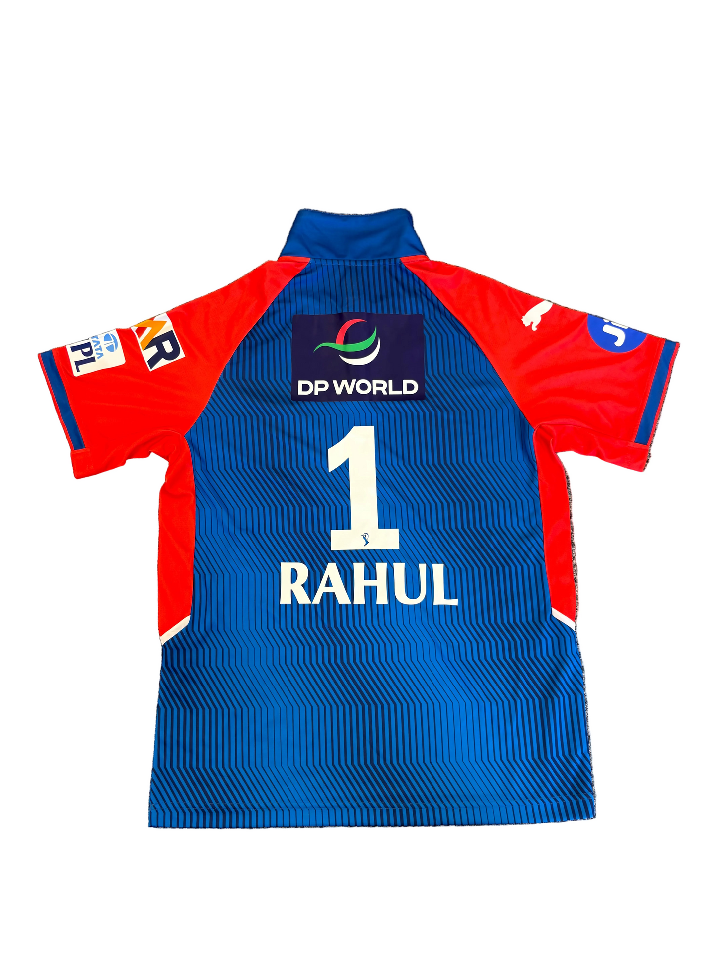 KL Rahul 2025 Delhi Capitals IPL Match Worn SS Playing Shirt