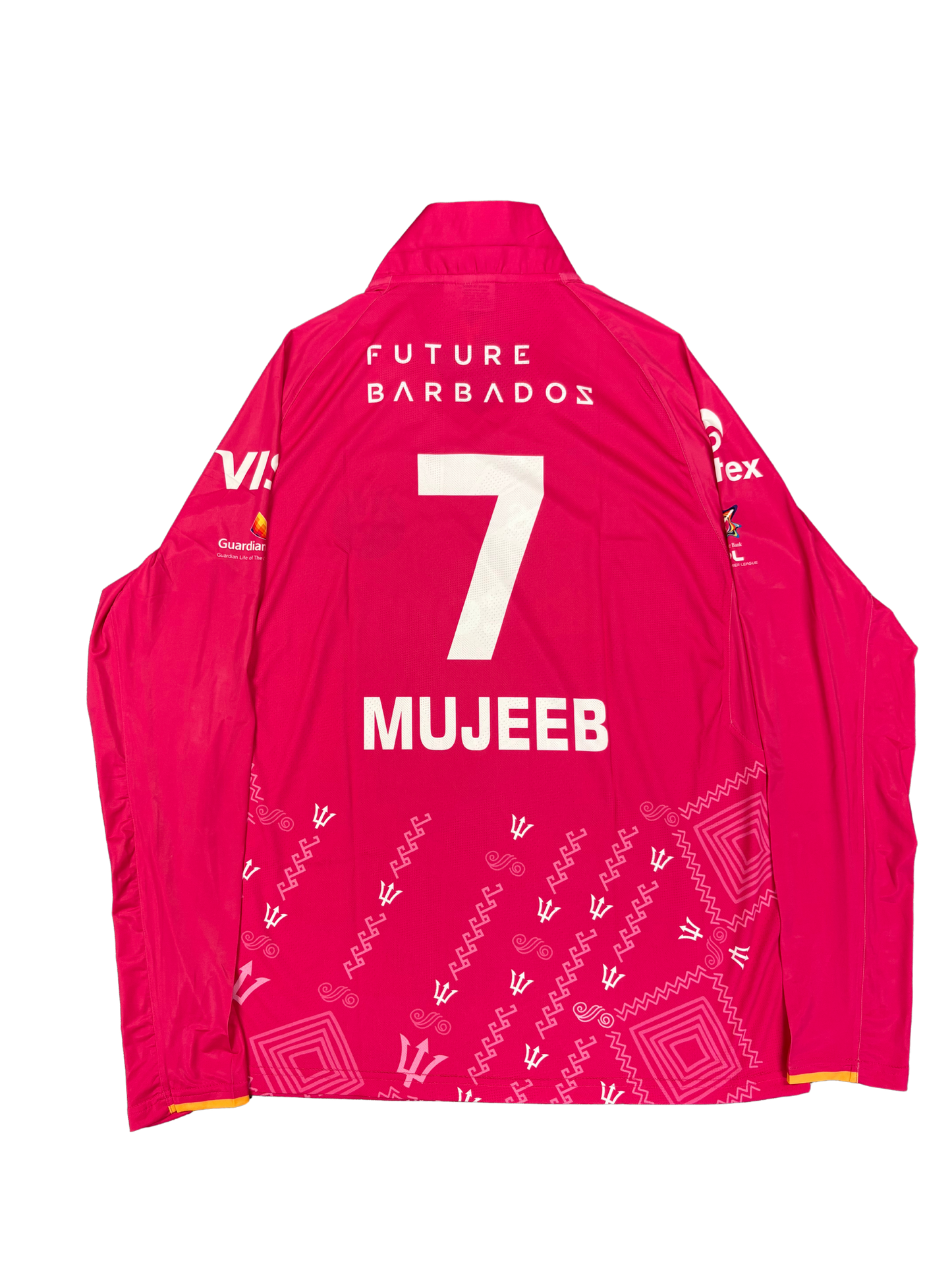 Mujeeb Ur Rahman Barbados Royals 2025 CPL Match Worn LS Playing Shirt