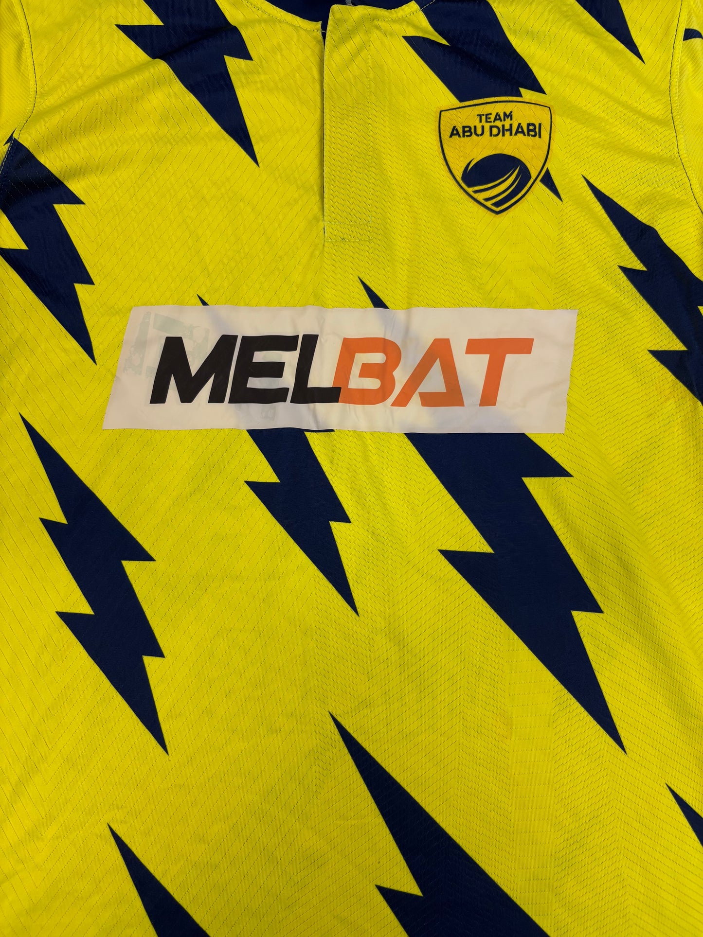 Tymal Mills 2024 Team Abu Dhabi ABDT10 Signed Match Worn LS Playing Shirt