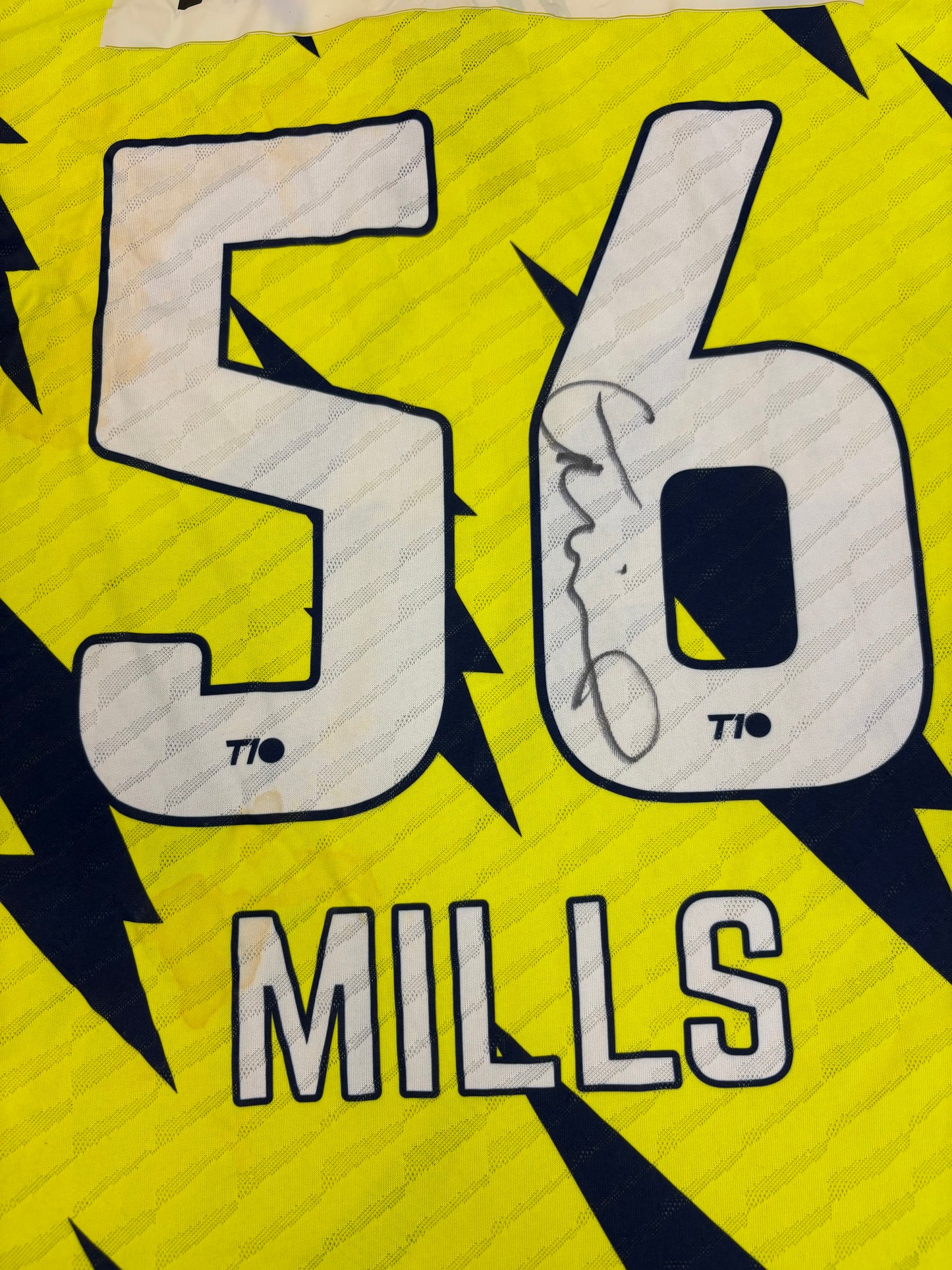 Tymal Mills 2024 Team Abu Dhabi ABDT10 Signed Match Worn LS Playing Shirt