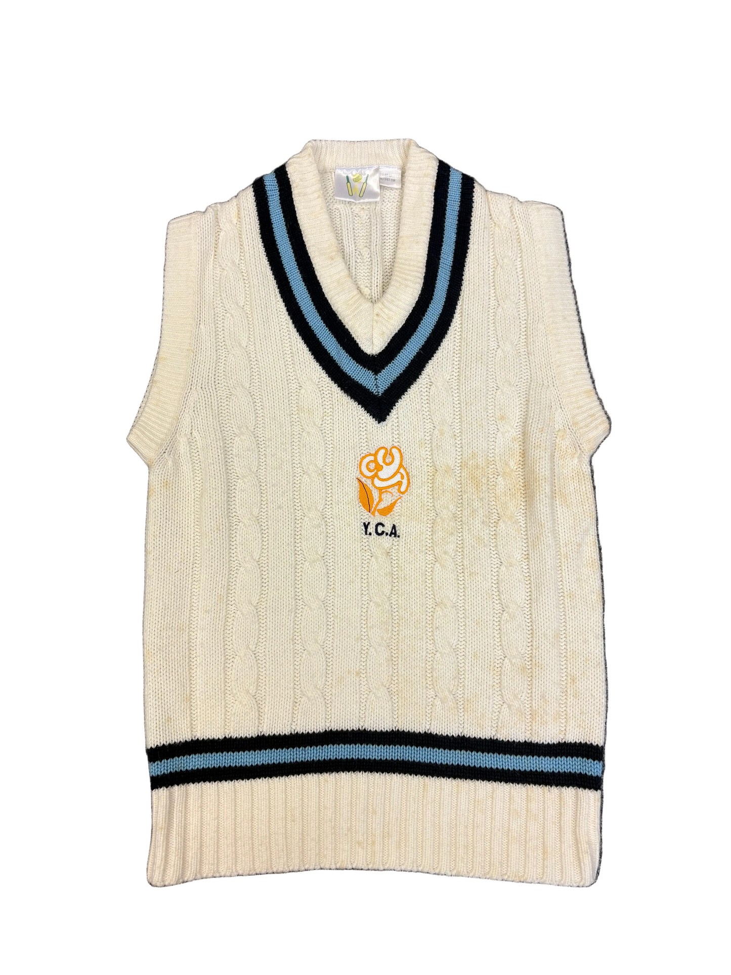 Yorkshire Cricket Academy Retro Players Cable Knit Playing Pullover