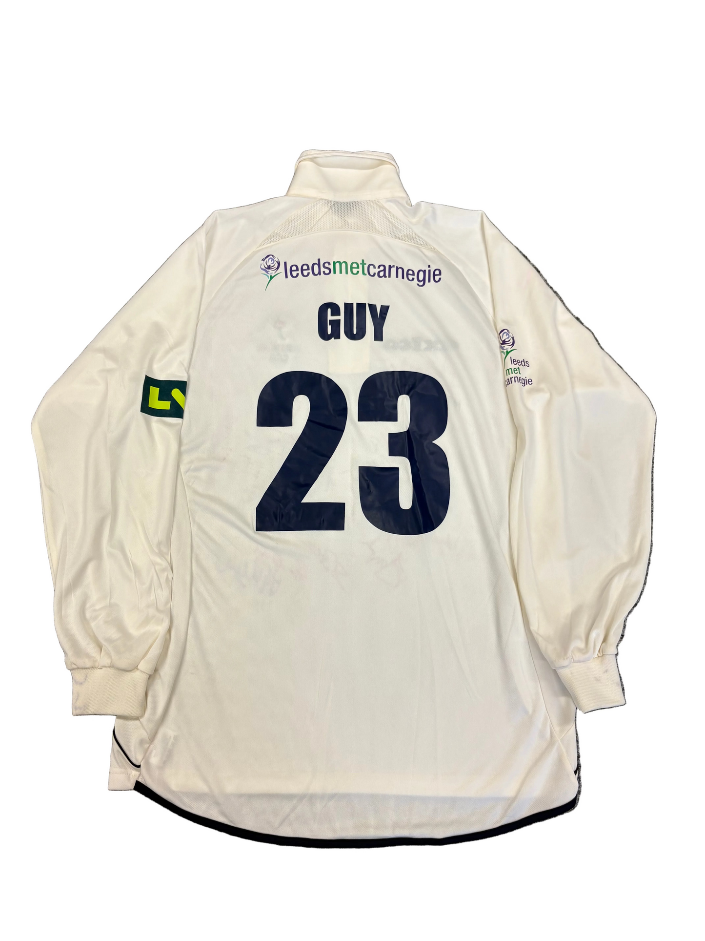 Simon Guy Yorkshire 2007 Retro LVCC Match Worn and Squad Signed LS Playing Shirt