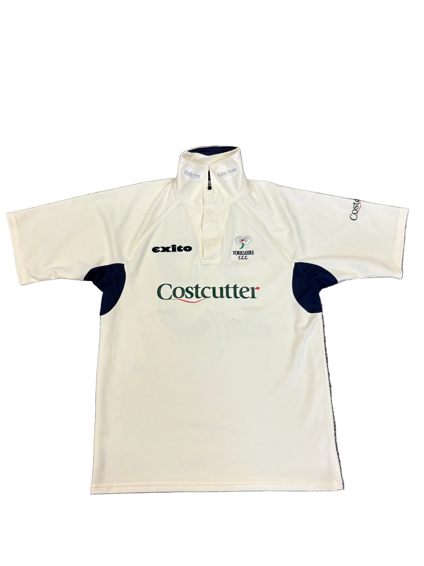 Simon Guy Retro Yorkshire County Championship Match Worn SS Playing Shirt