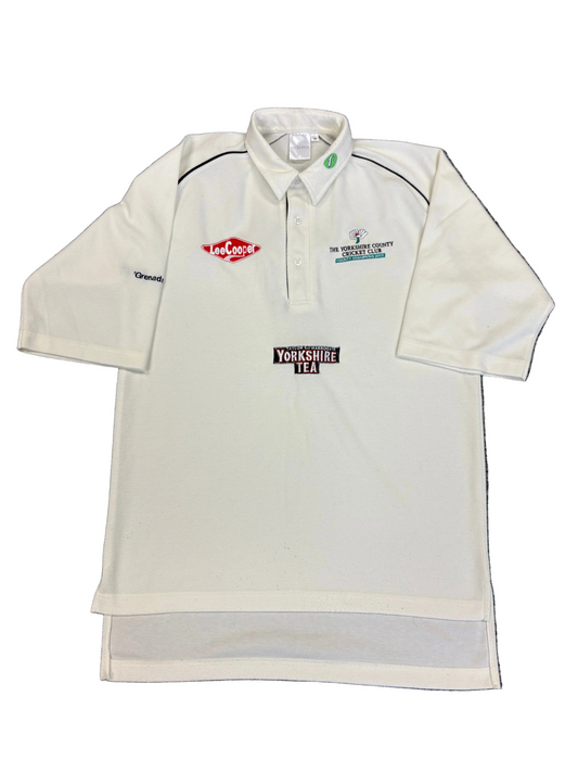 Yorkshire 2002 Retro County Championship Match Worn SS Playing Shirt