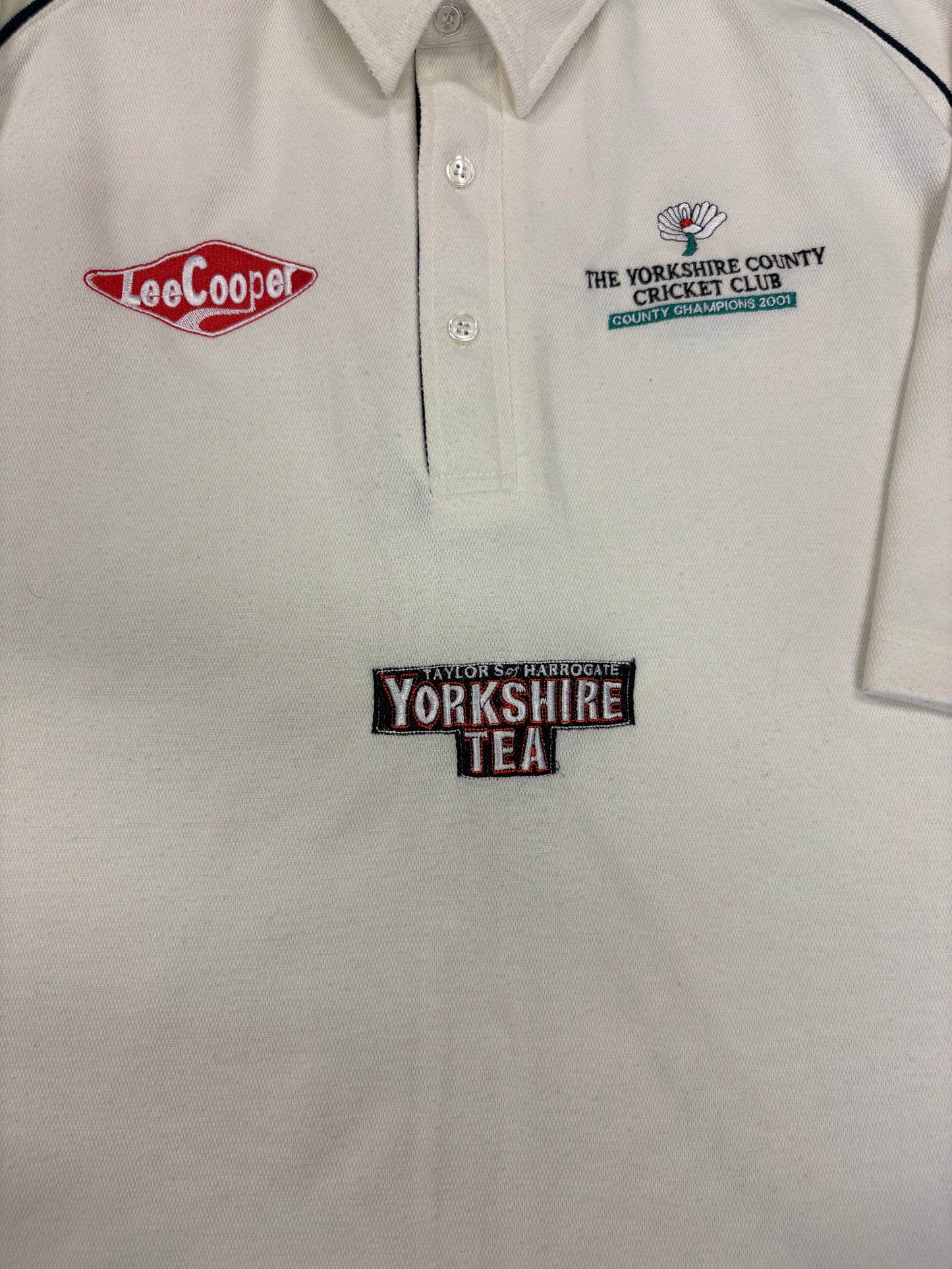 Yorkshire 2002 Retro County Championship Match Worn SS Playing Shirt