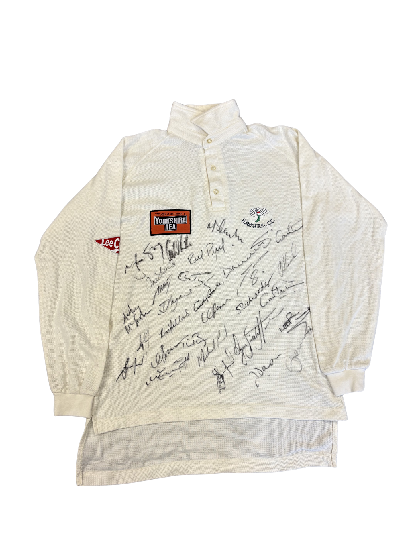 Yorkshire Retro Full Squad Signed Player Issue LS Playing Shirt