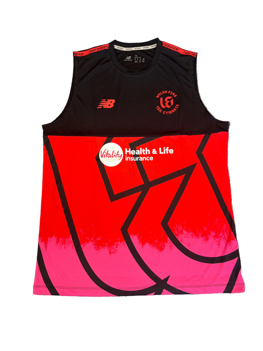 Welsh Fire 2025 Hundred  Player Issue Sleeveless Training Vest