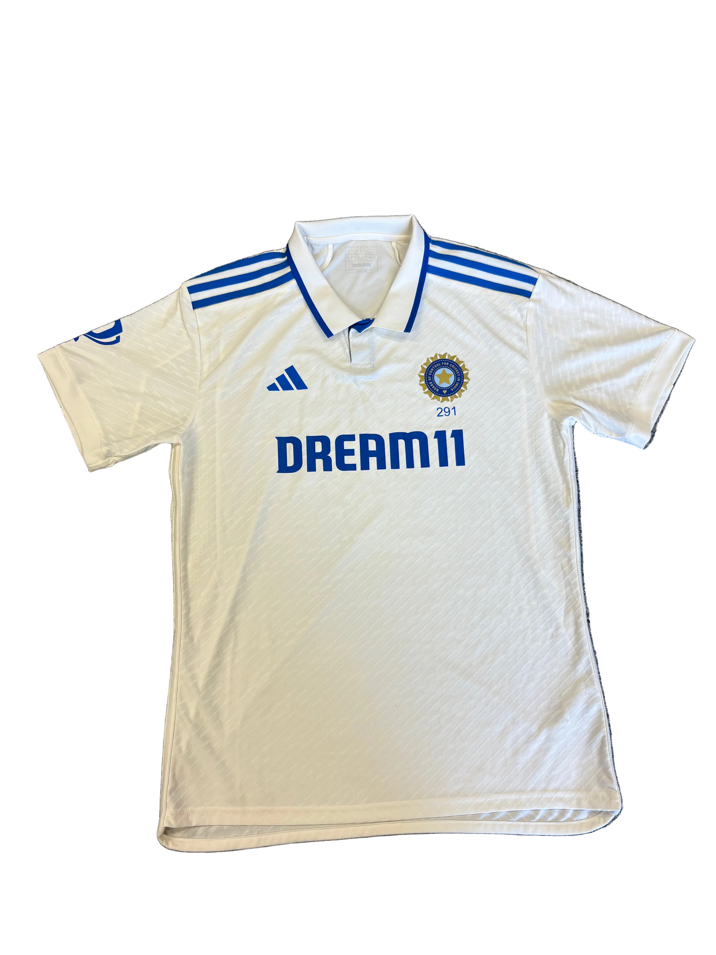 Rishabh Pant India 2024 Test Match Worn SS Playing Shirt