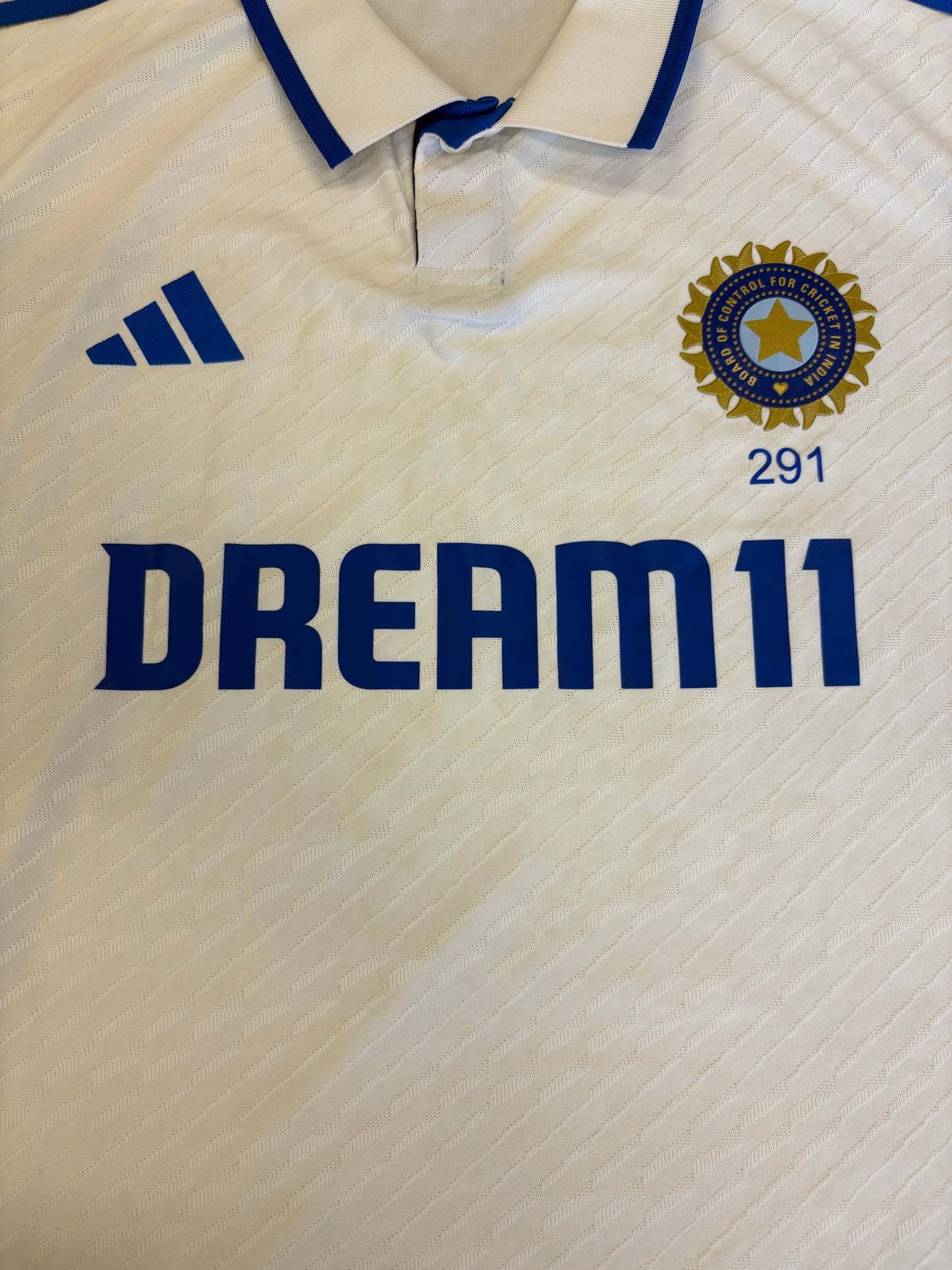 Rishabh Pant India 2024 Test Match Worn SS Playing Shirt