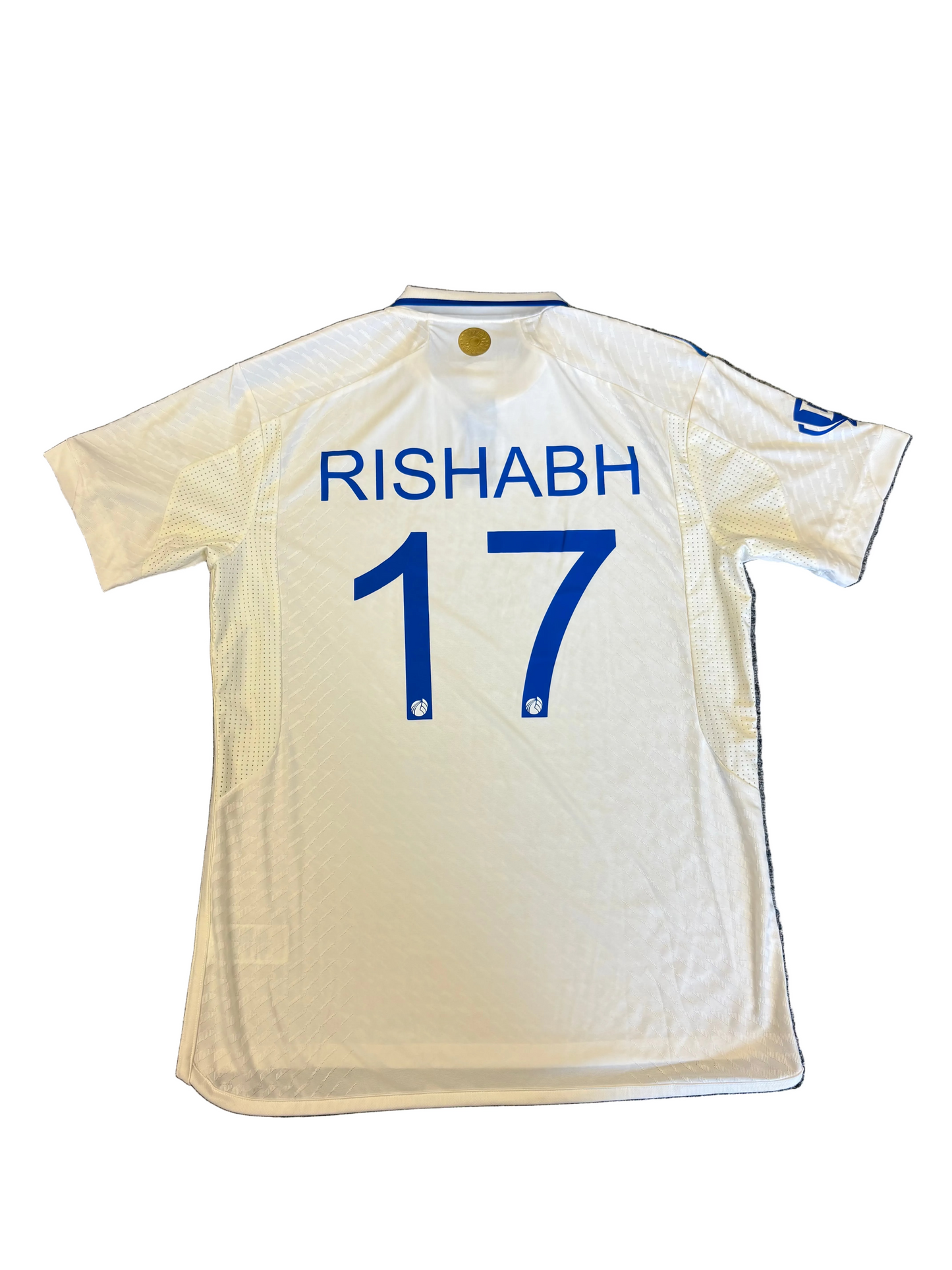 Rishabh Pant India 2024 Test Match Worn SS Playing Shirt
