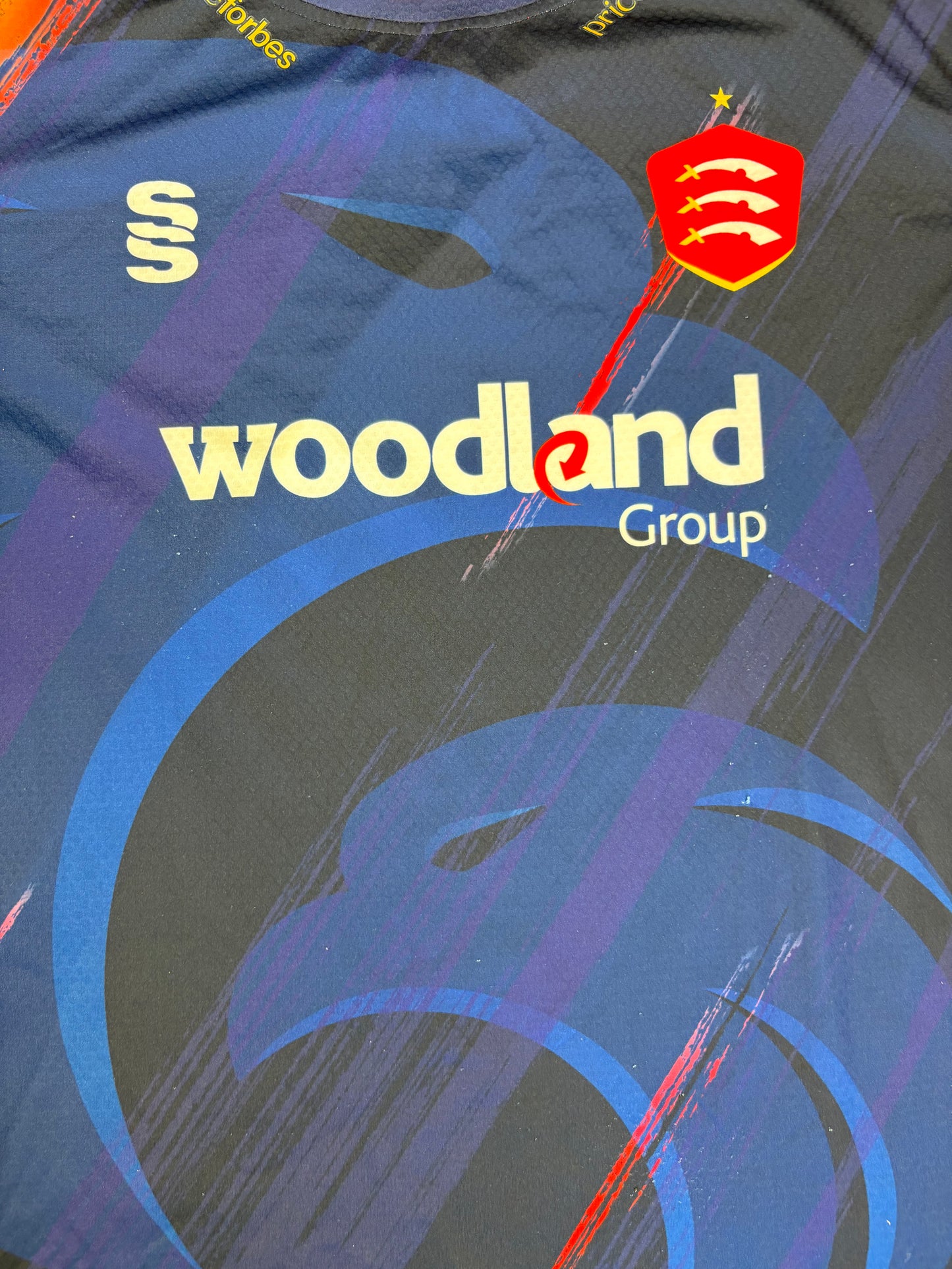 Adam Rossington Essex 2024 T20 Match Worn SS Playing Shirt