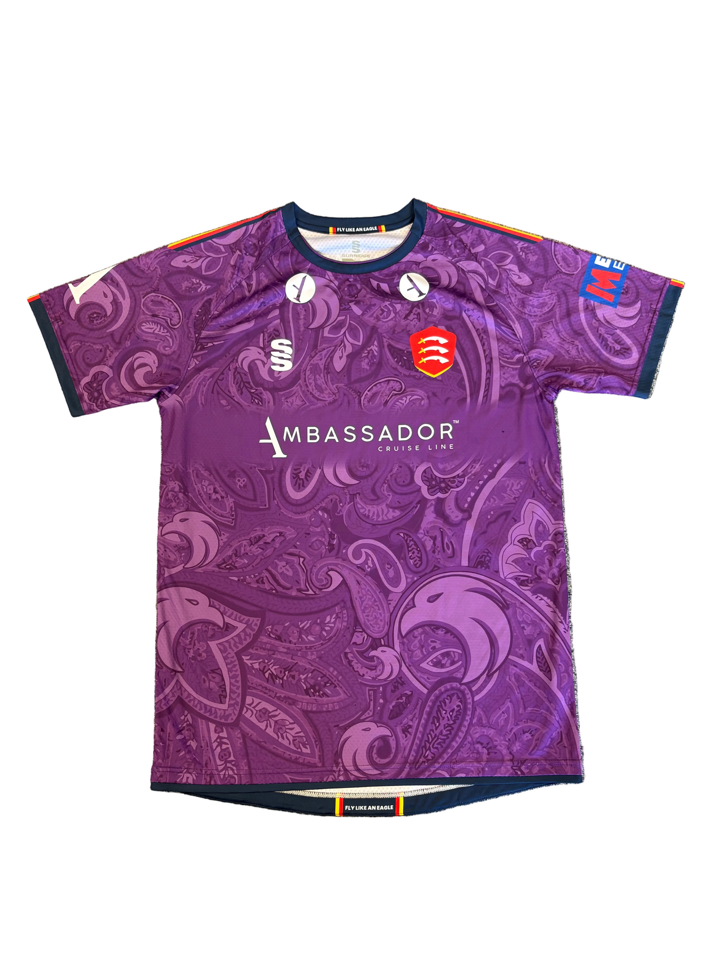 Noah Thain Essex 2024 MB50 Match Worn SS Playing Shirt