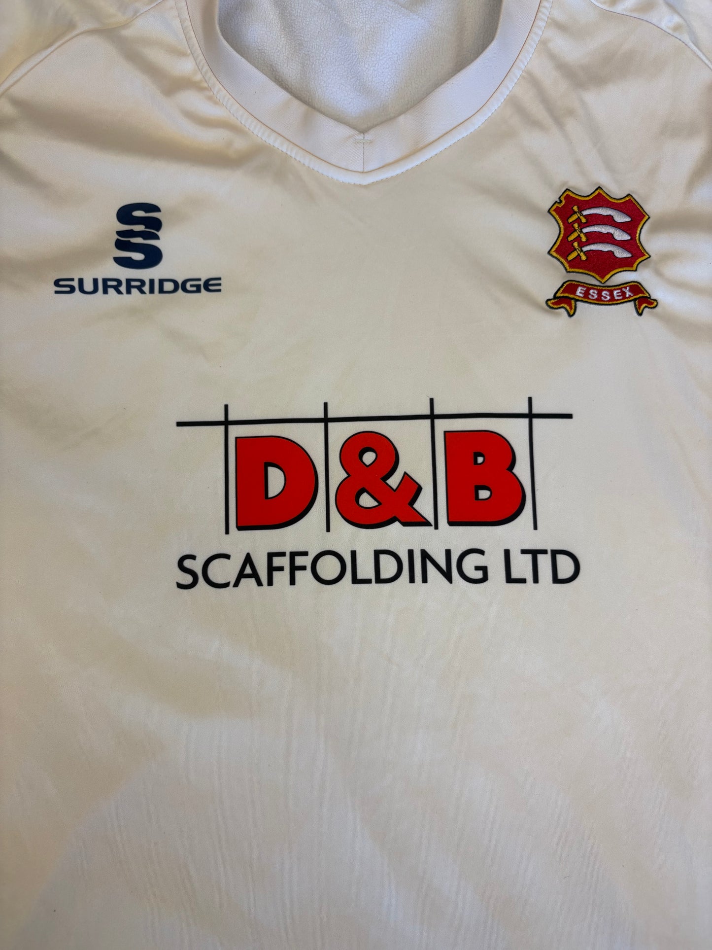 Sam Cook Essex County Championship Match Worn LS Playing Jumper