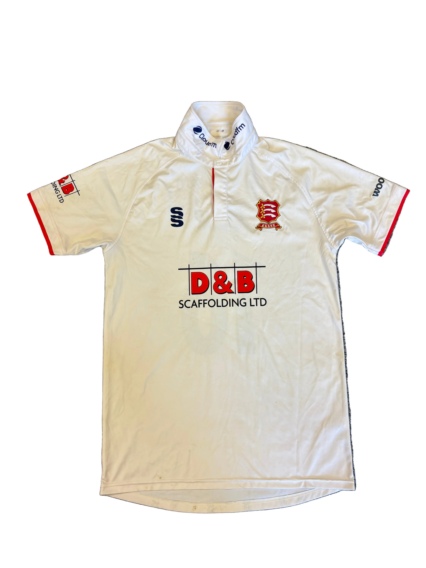 Sam Cook Essex 2020 County Championship Match Worn SS Playing Shirt