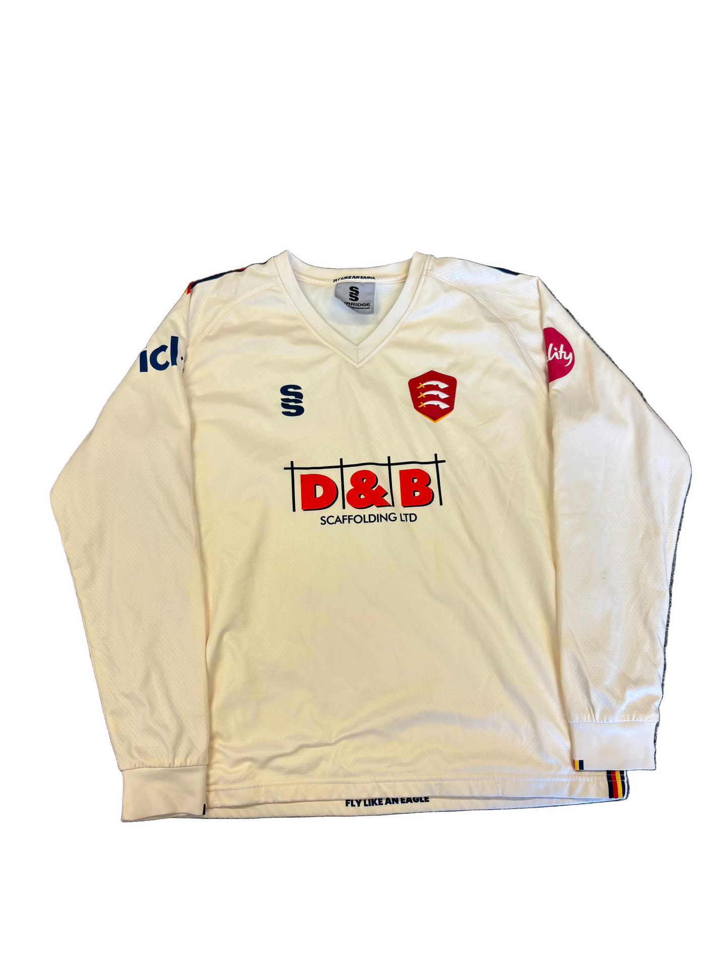 Noah Thain Essex 2024 County Championship Match Worn LS Playing Jumper