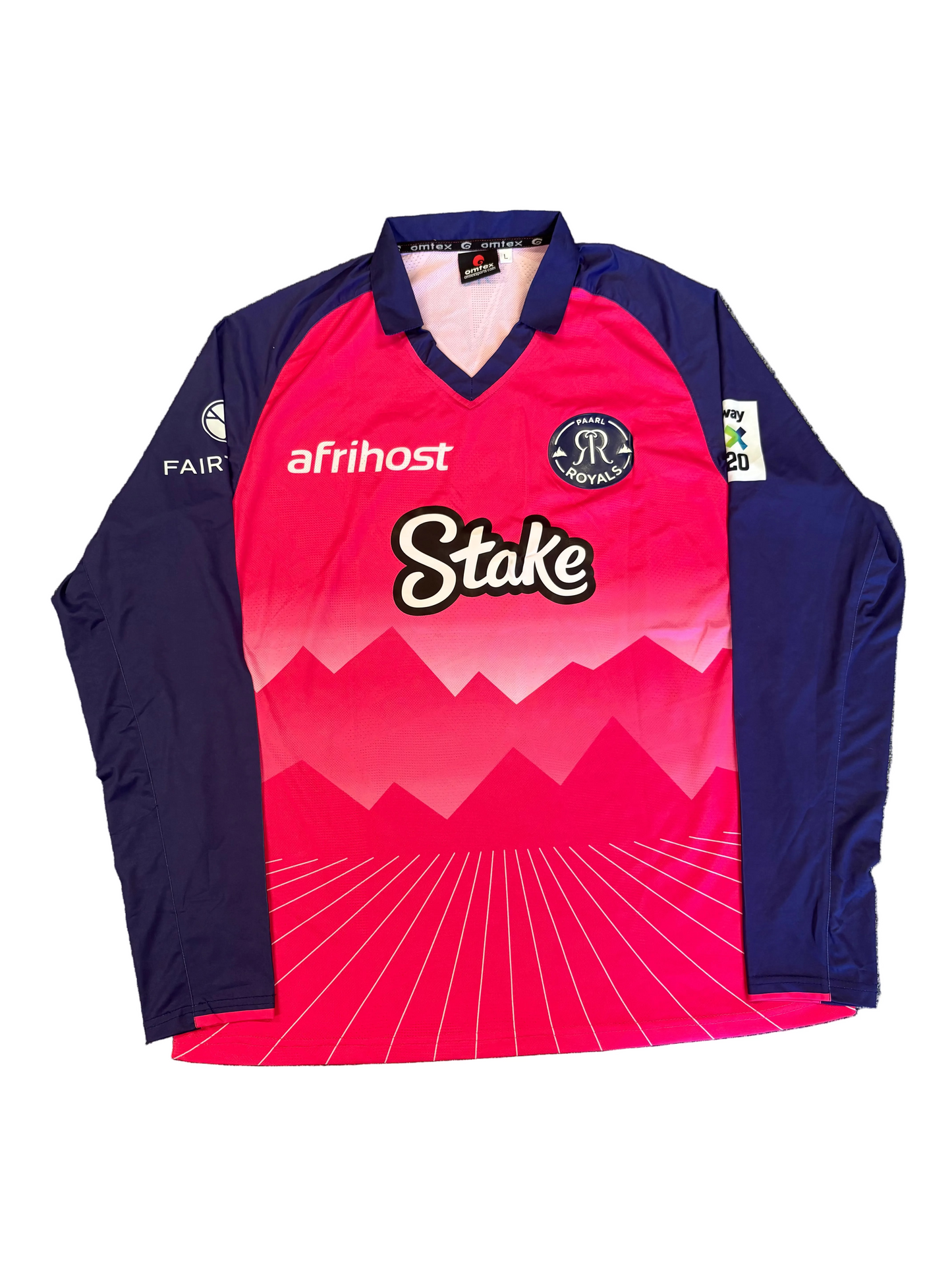 Dewan Marais Paarl Royals 2025 SA20 Match Worn LS Playing Shirt