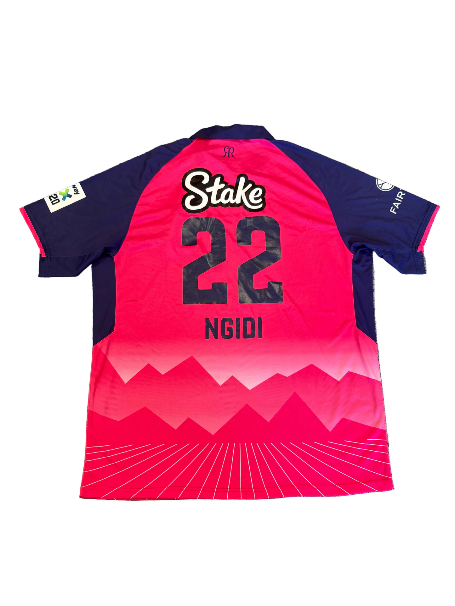 Lungi Ngidi Paarl Royals 2025 SA20 Match Worn SS Playing Shirt