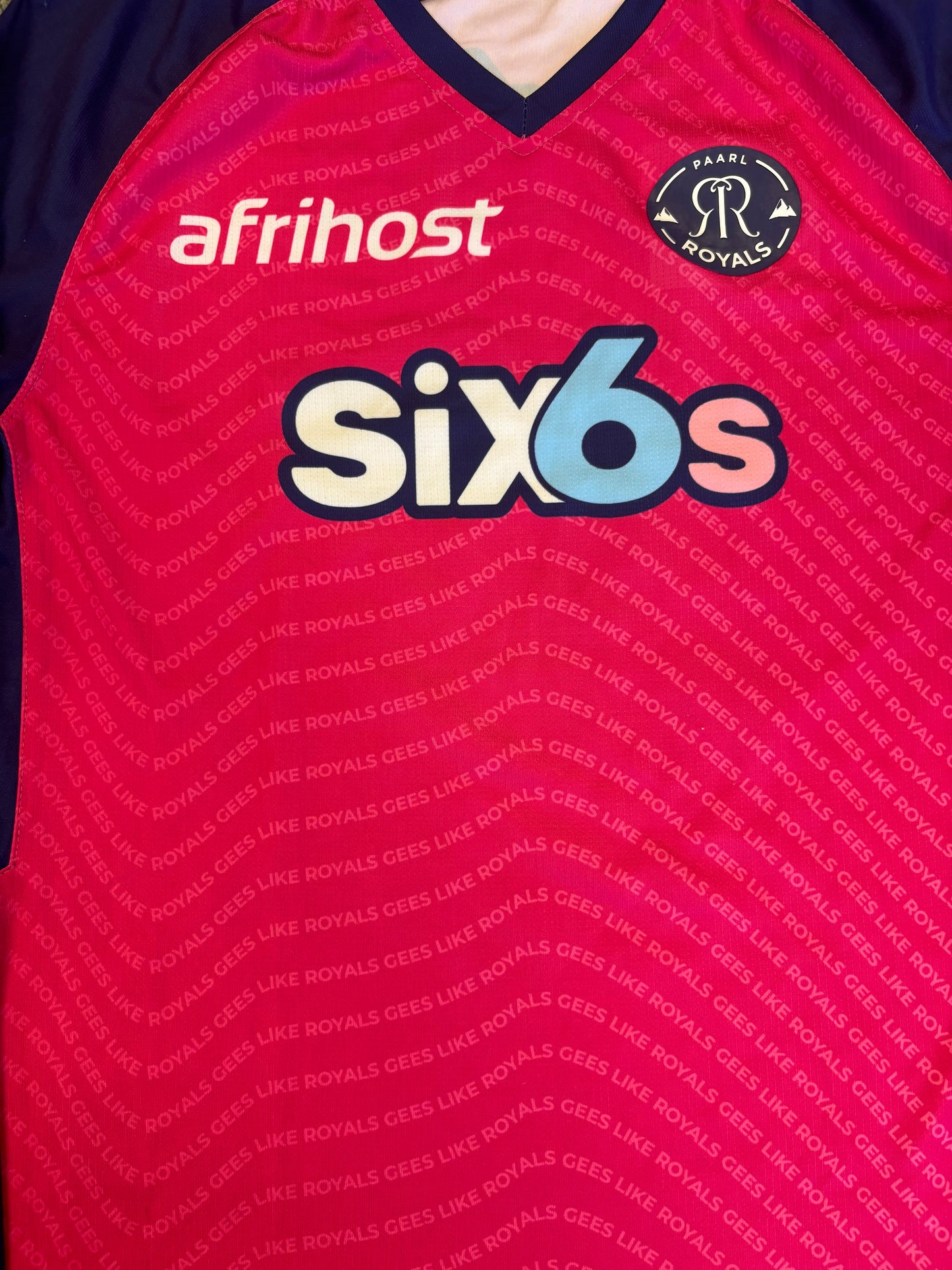Andile Phehlukwayo Paarl Royals 2024 SA20 Match Worn LS Playing Shirt