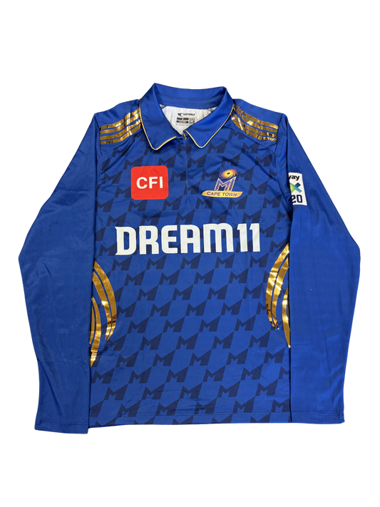 MI Cape Town 2025 SA20 Player Issue LS Playing Shirt