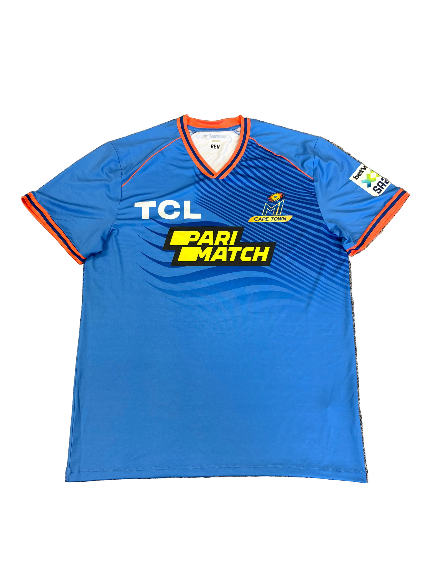Ben Stokes MI Cape Town 2024 SA20 Player Issue SS Training T-Shirt