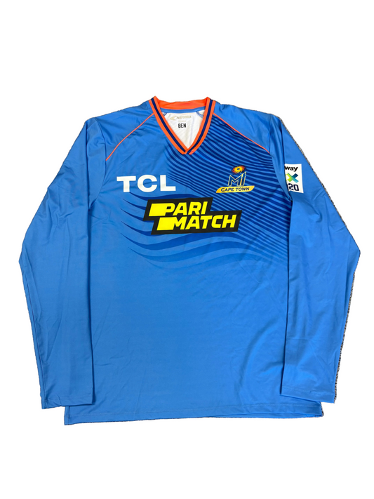 Ben Stokes MI Cape Town 2024 SA20 Player Issue LS Training T-Shirt