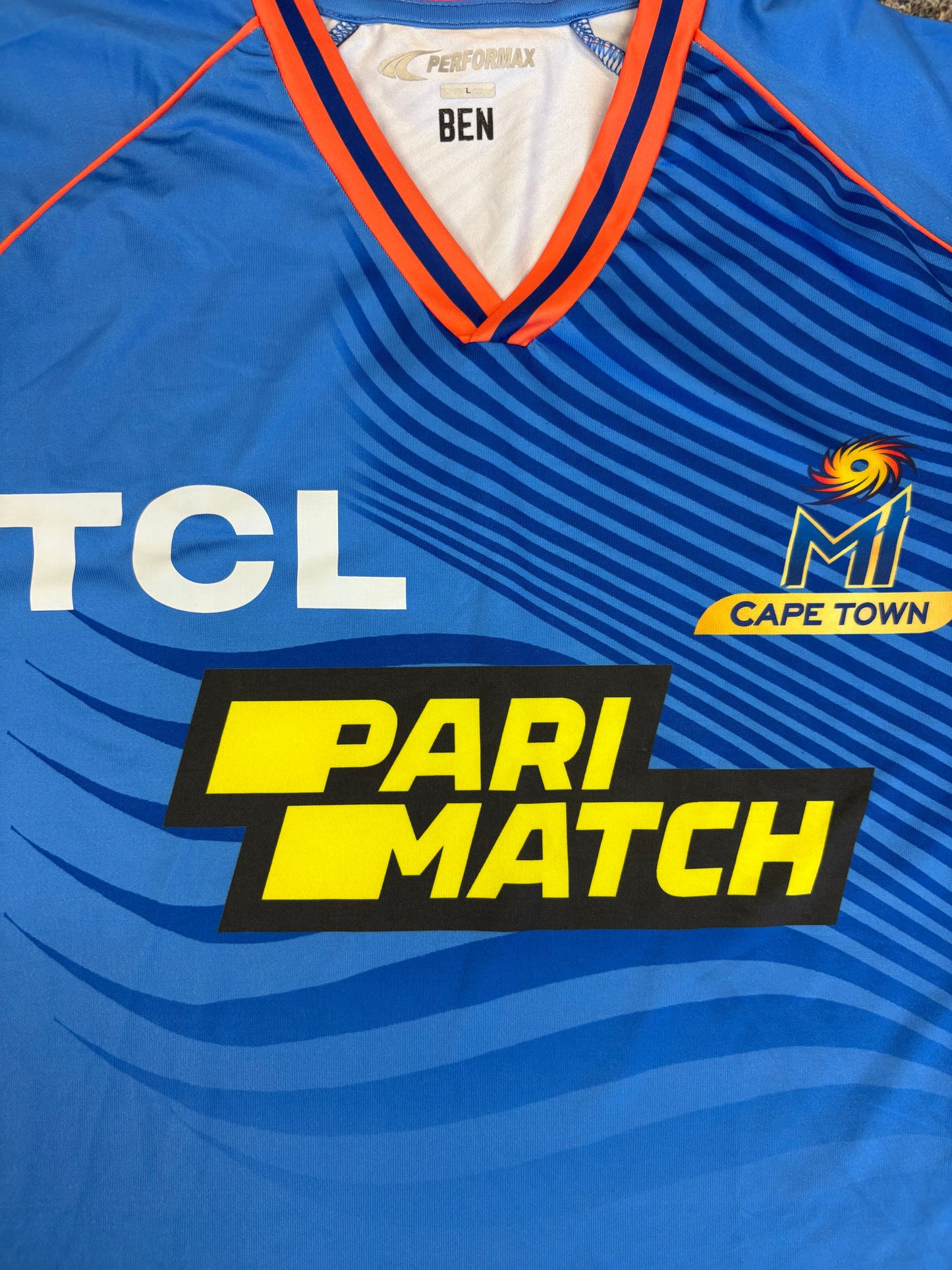 Ben Stokes MI Cape Town 2024 SA20 Player Issue LS Training T-Shirt