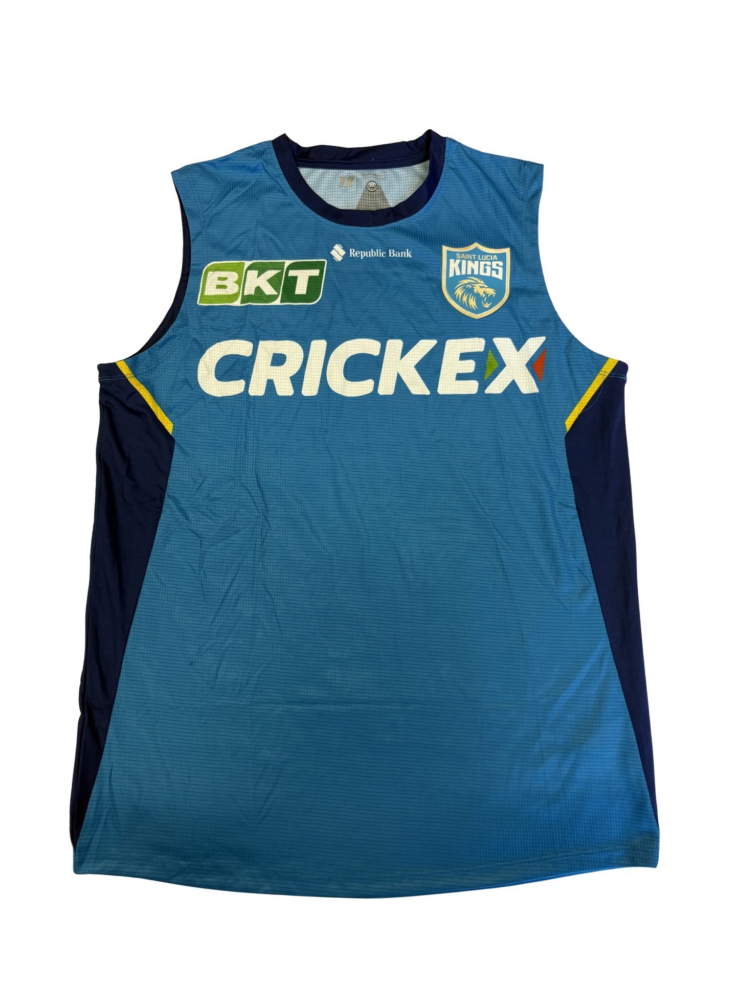St Lucia Kings 2023 CPL Player Issue Sleeveless Training Vest