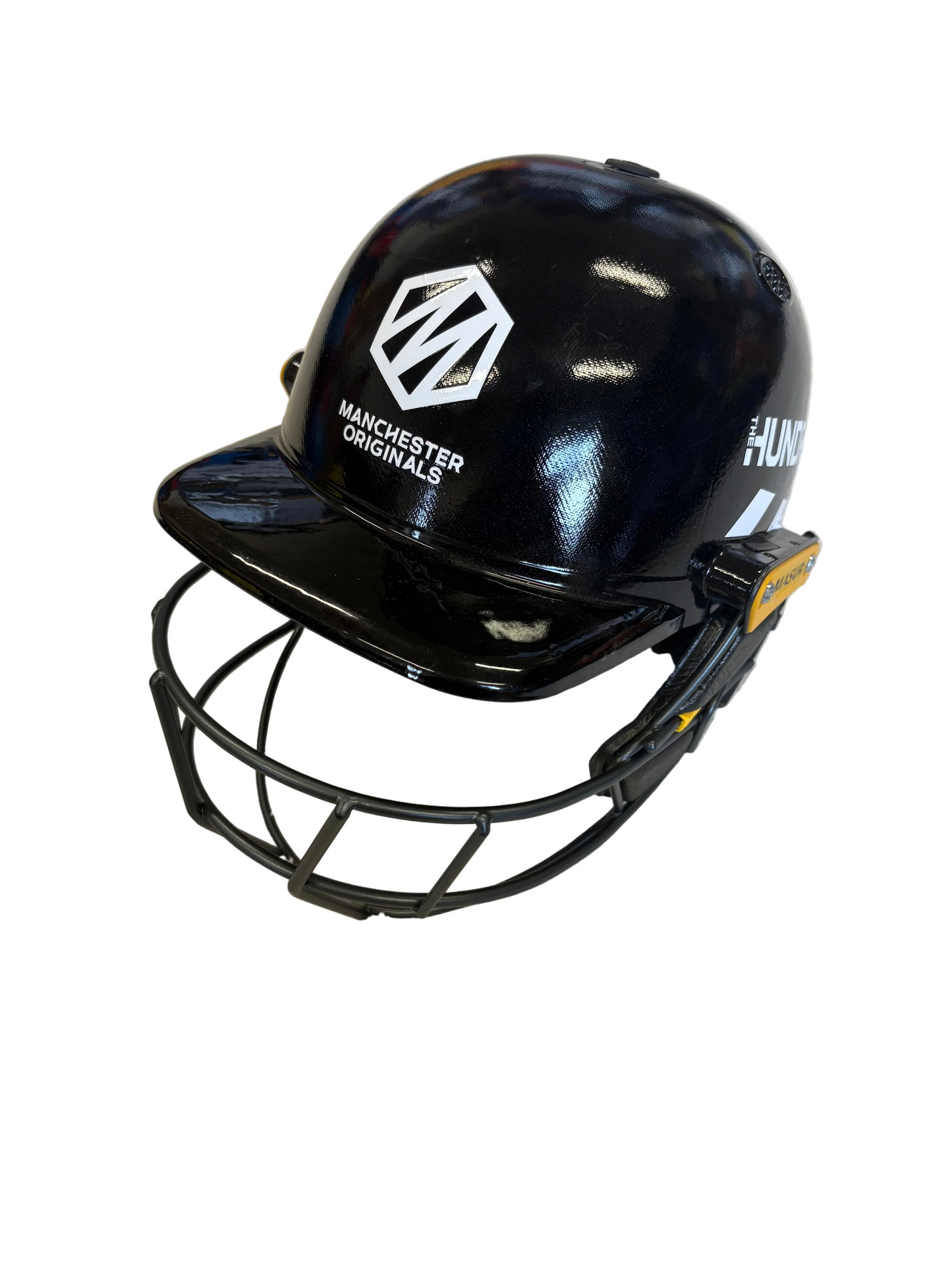 Manchester Originals Hundred Masuri T-Line Titanium Match Used Cricket Helmet