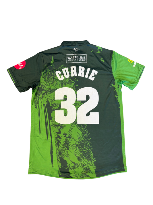 Scott Currie Leicestershire 2024 T20 Match Worn SS Playing Shirt