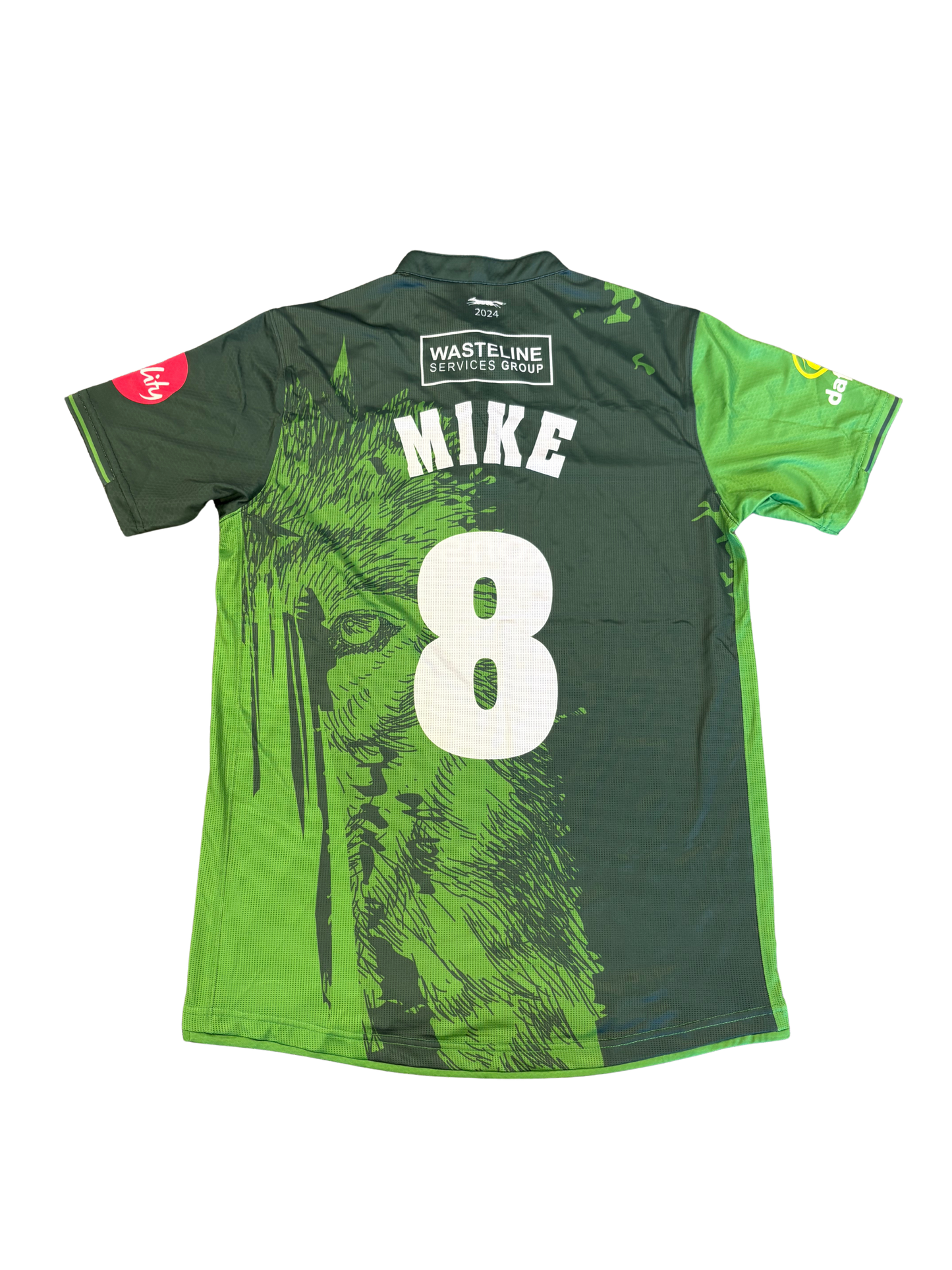 Ben Mike Leicestershire 2024 T20 Match Worn SS Playing Shirt