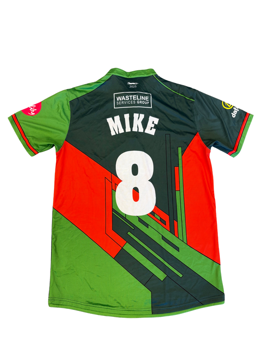 Ben Mike Leicestershire 2025 T20 Match Worn SS Playing Shirt