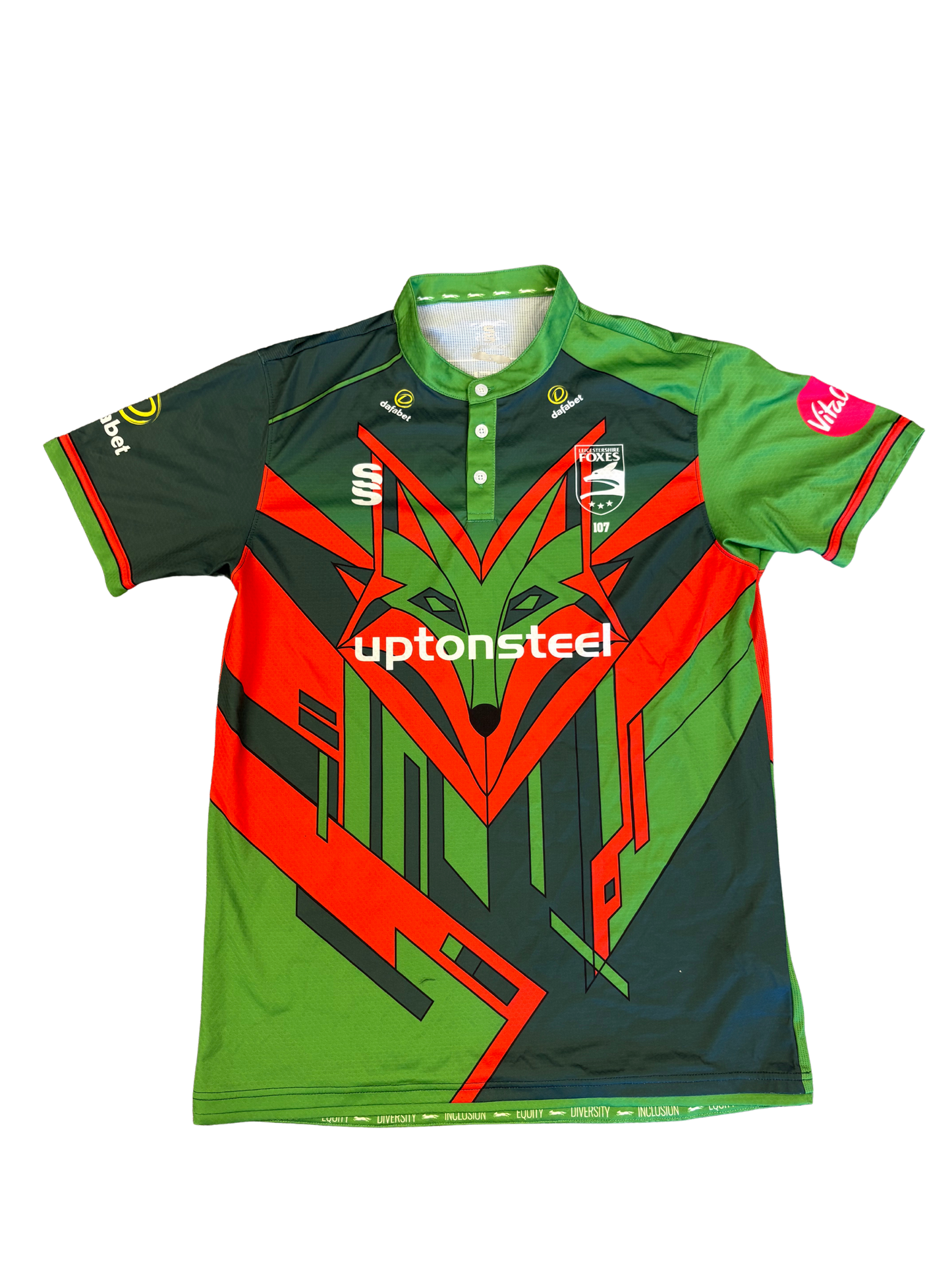 Ben Mike Leicestershire 2025 T20 Match Worn SS Playing Shirt