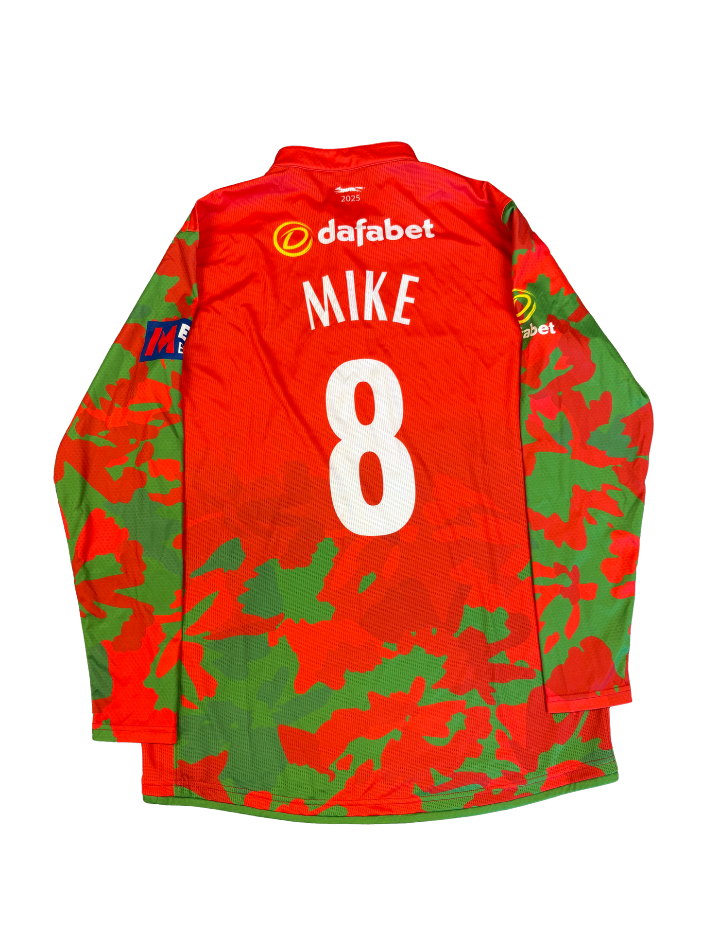 Ben Mike Leicestershire 2025 MB50 Match Worn LS Playing Shirt