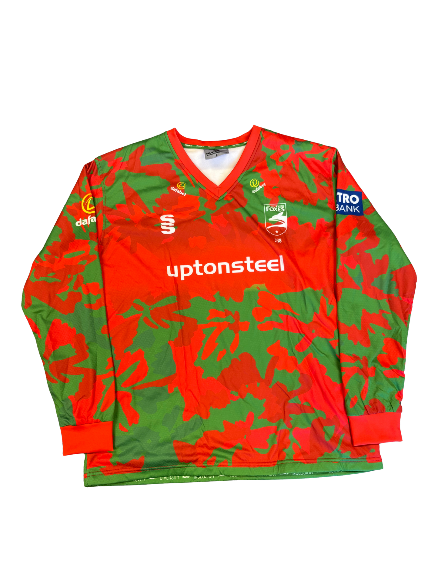 Ben Mike Leicestershire 2025 MB50 Match Worn LS Playing Jumper