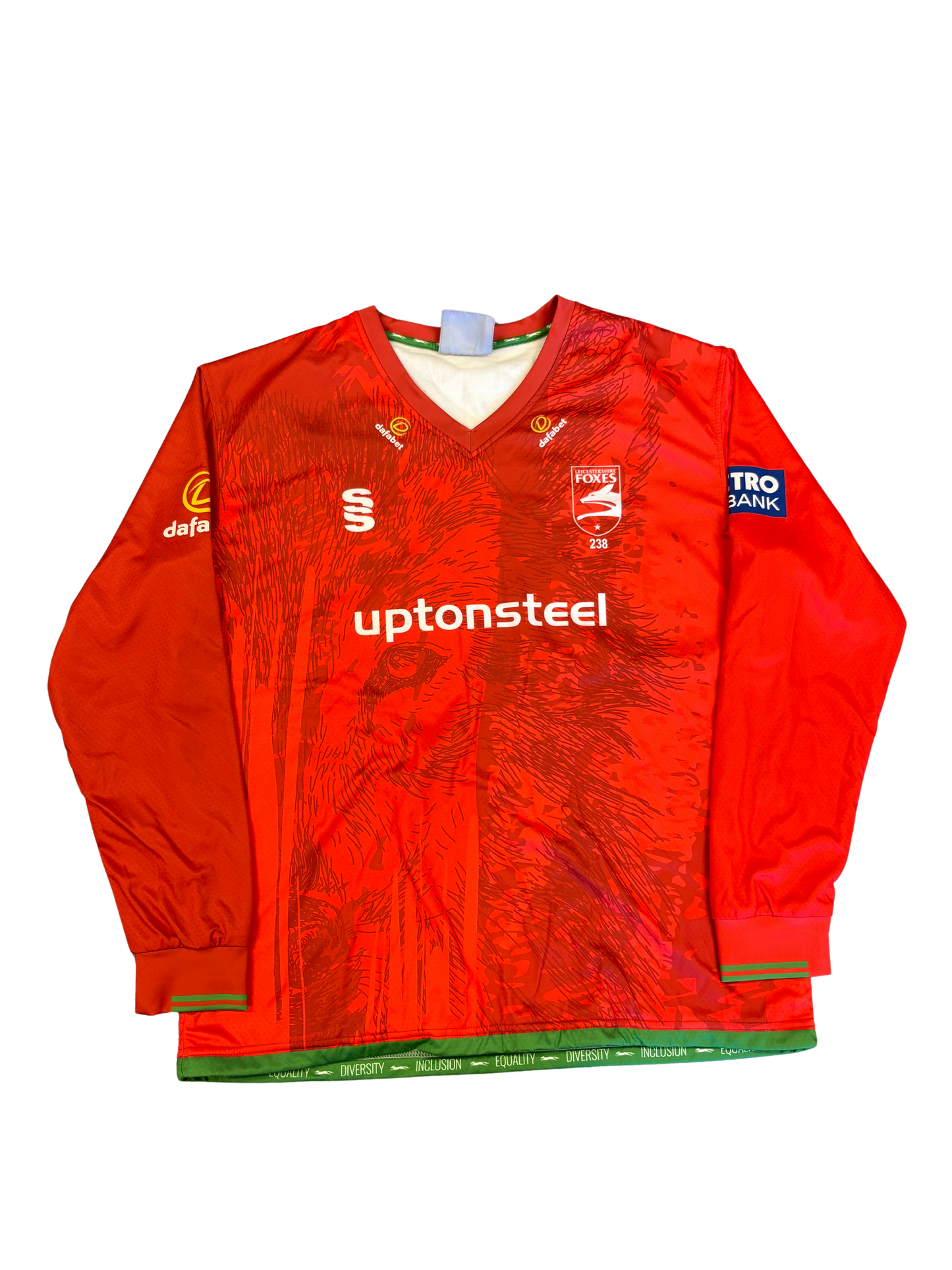 Ben Mike Leicestershire 2024 MB50 Match Worn LS Playing Jumper