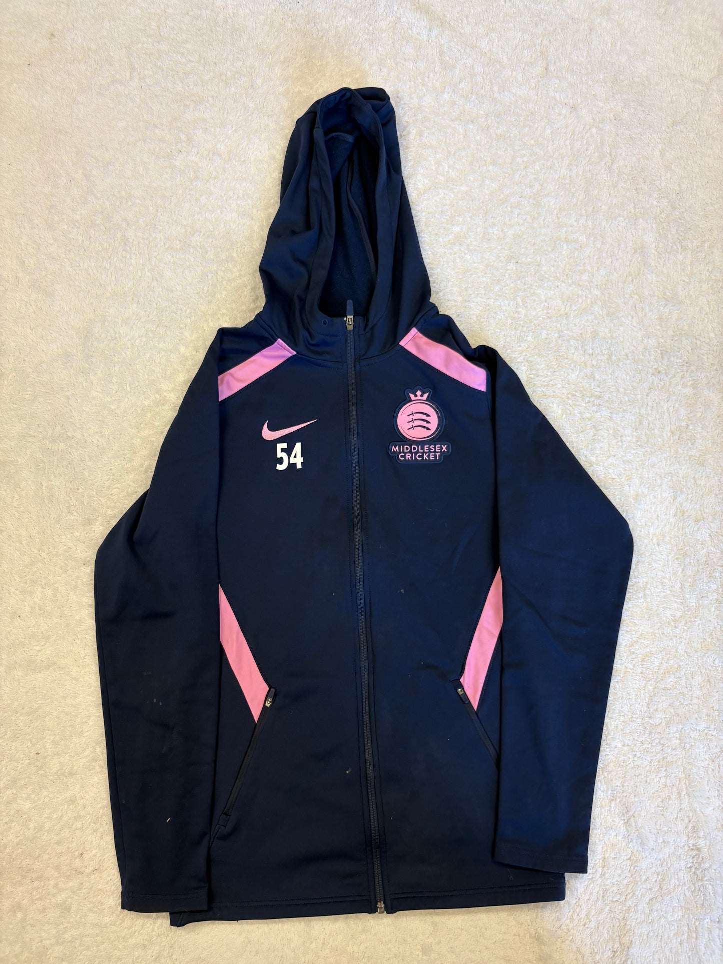Ethan Bamber Middlesex Player Issue Full Zip Hoodie