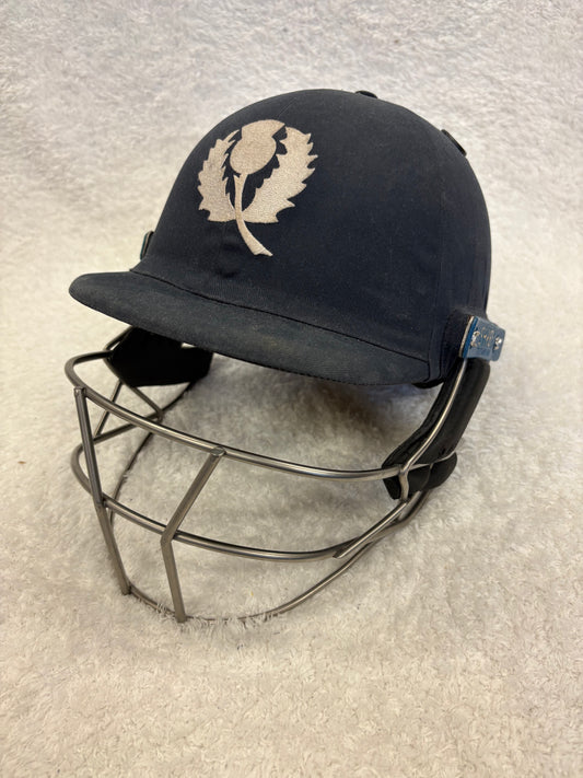 Scotland Shrey Masterclass Air 2.0 Titanium Match Used Cricket Helmet