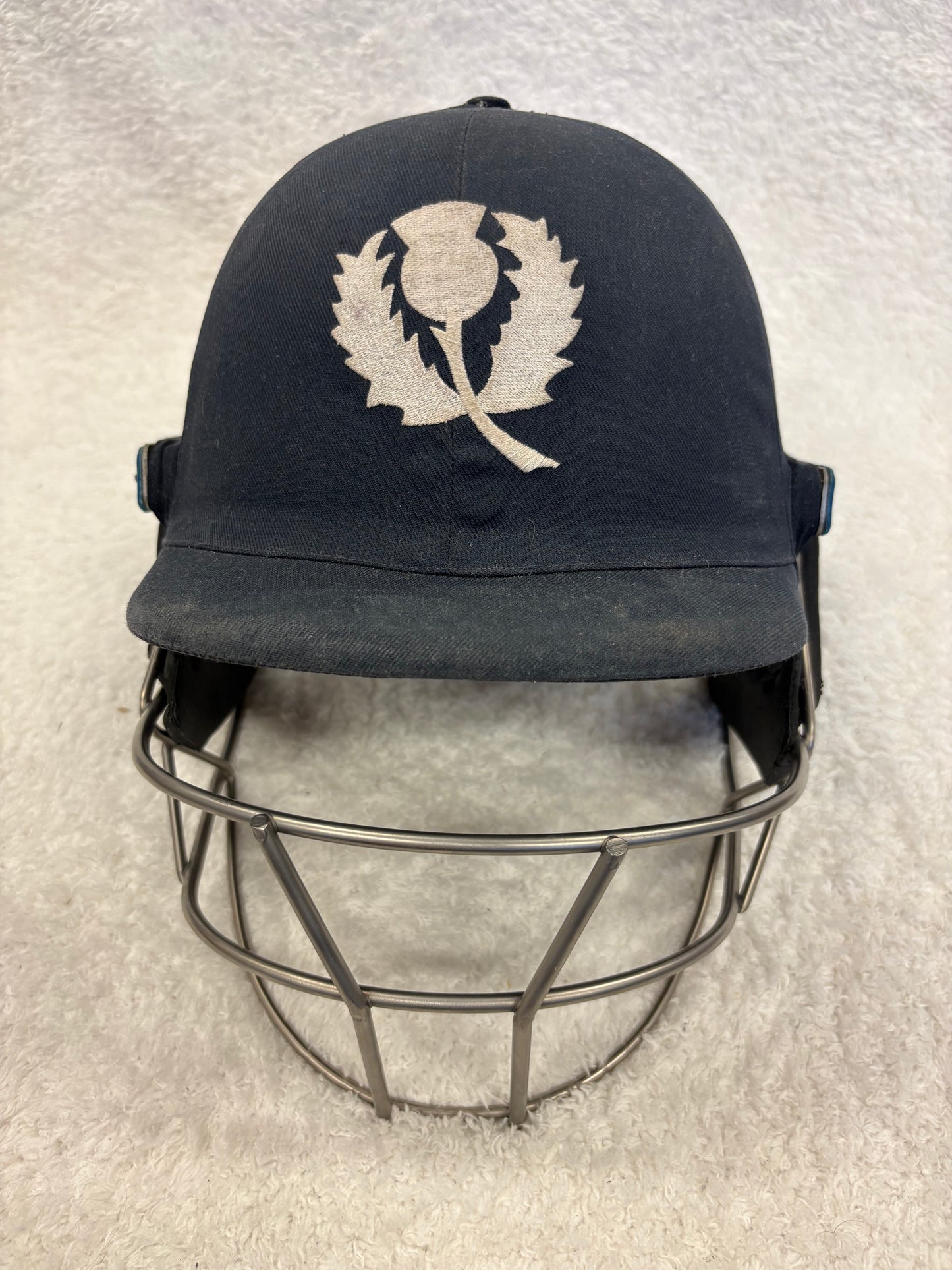 Scotland Shrey Masterclass Air 2.0 Titanium Match Used Cricket Helmet