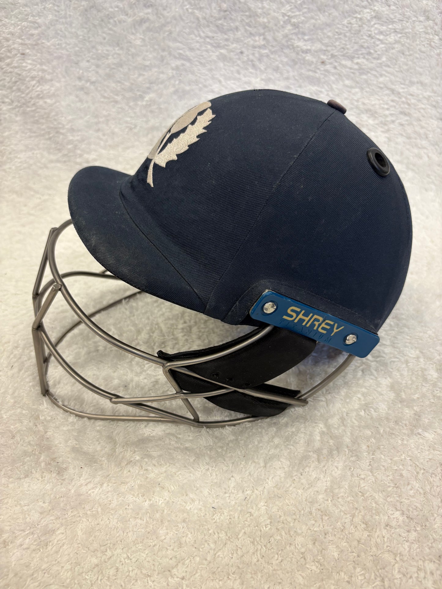 Scotland Shrey Masterclass Air 2.0 Titanium Match Used Cricket Helmet