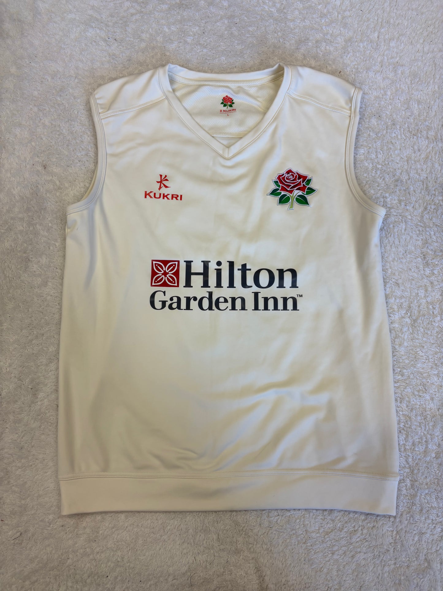 Richard Gleeson Lancashire County Championship Match Worn Playing Pullover