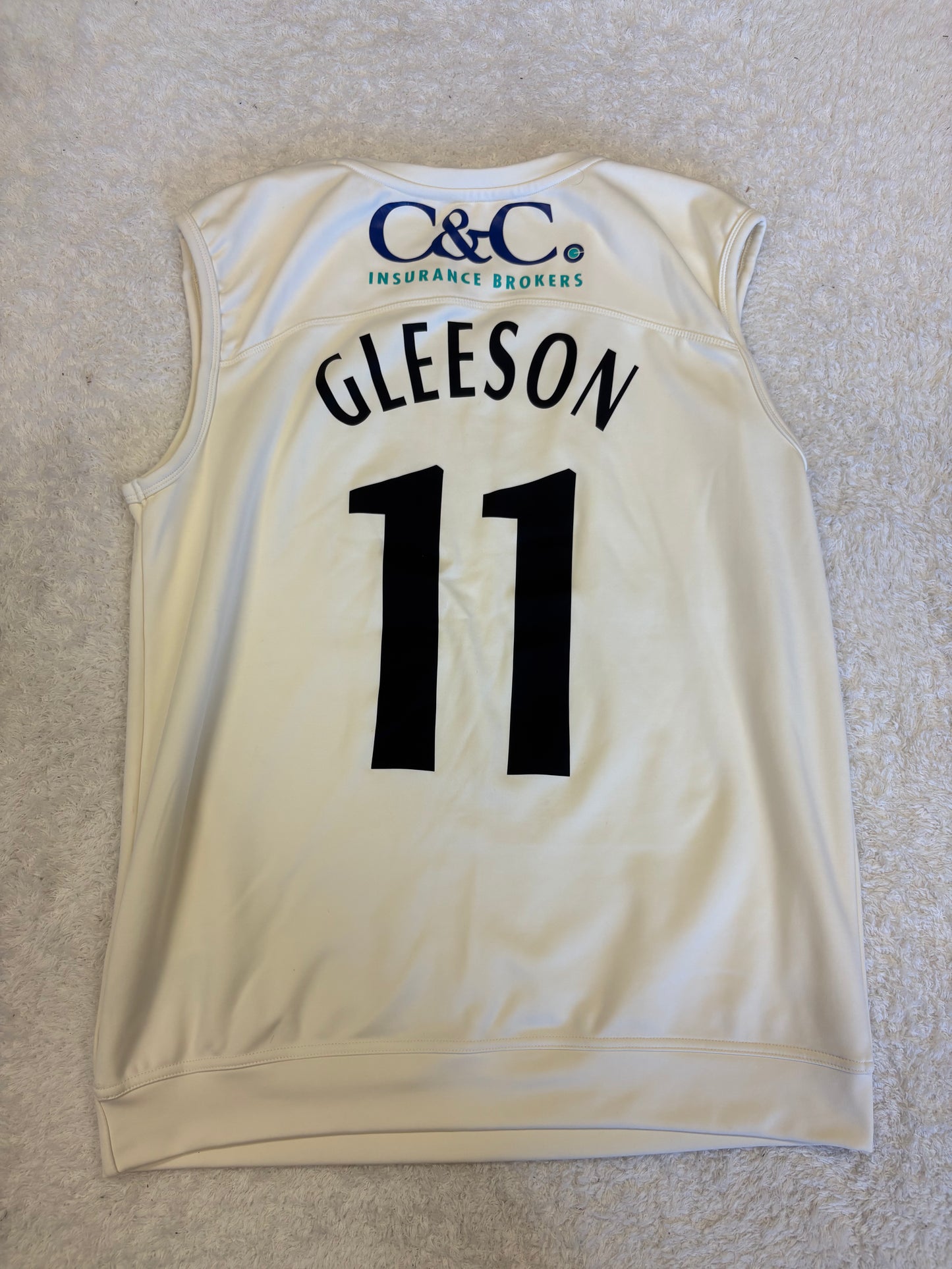 Richard Gleeson Lancashire County Championship Match Worn Playing Pullover