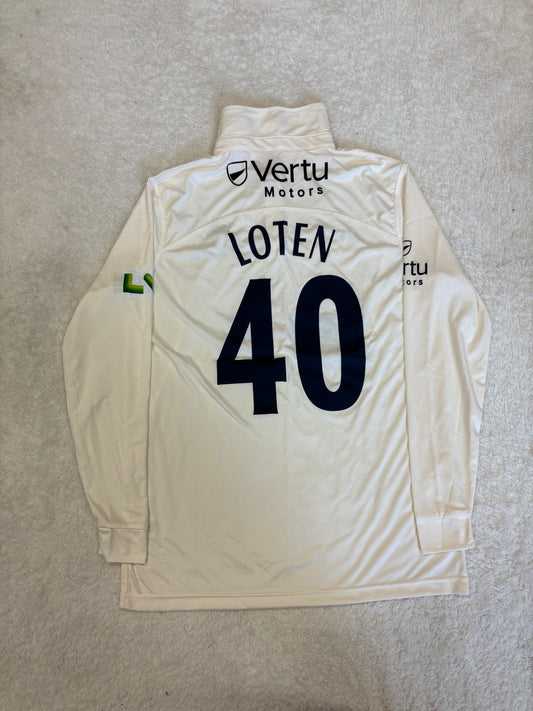 Tom Loten Yorkshire LVCC Match Worn LS Playing Shirt