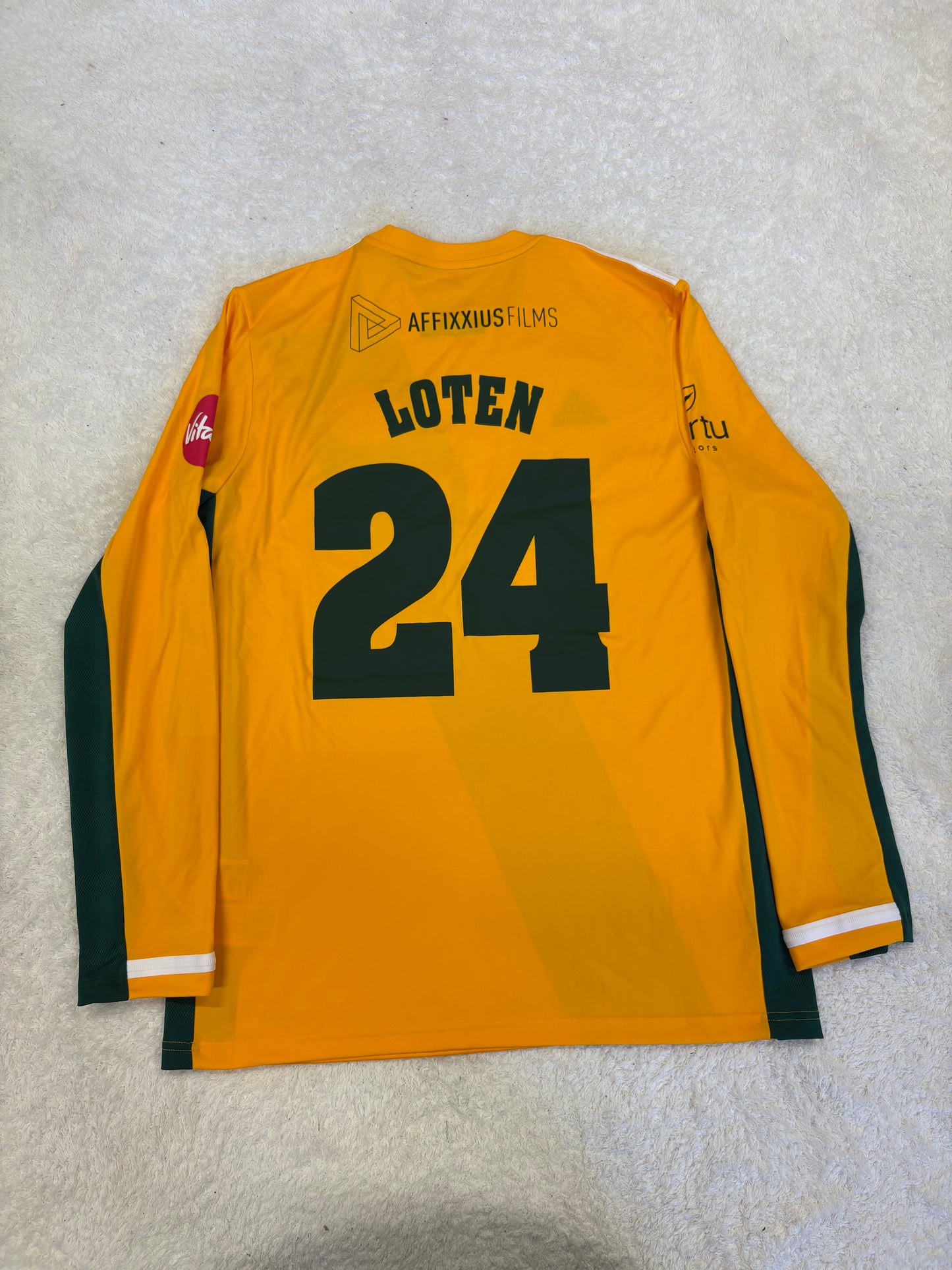 Tom Loten Notts T20 Match Worn LS Playing Shirt