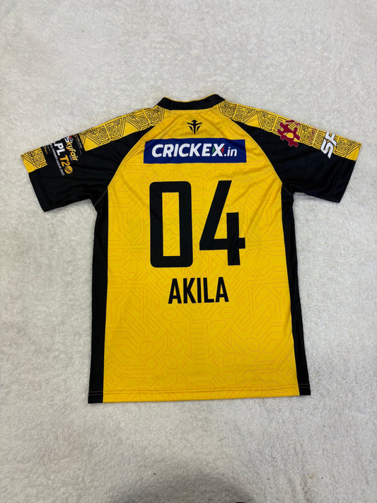 Akila Dananjaya Galle Titans LPL Match Worn SS Playing Shirt