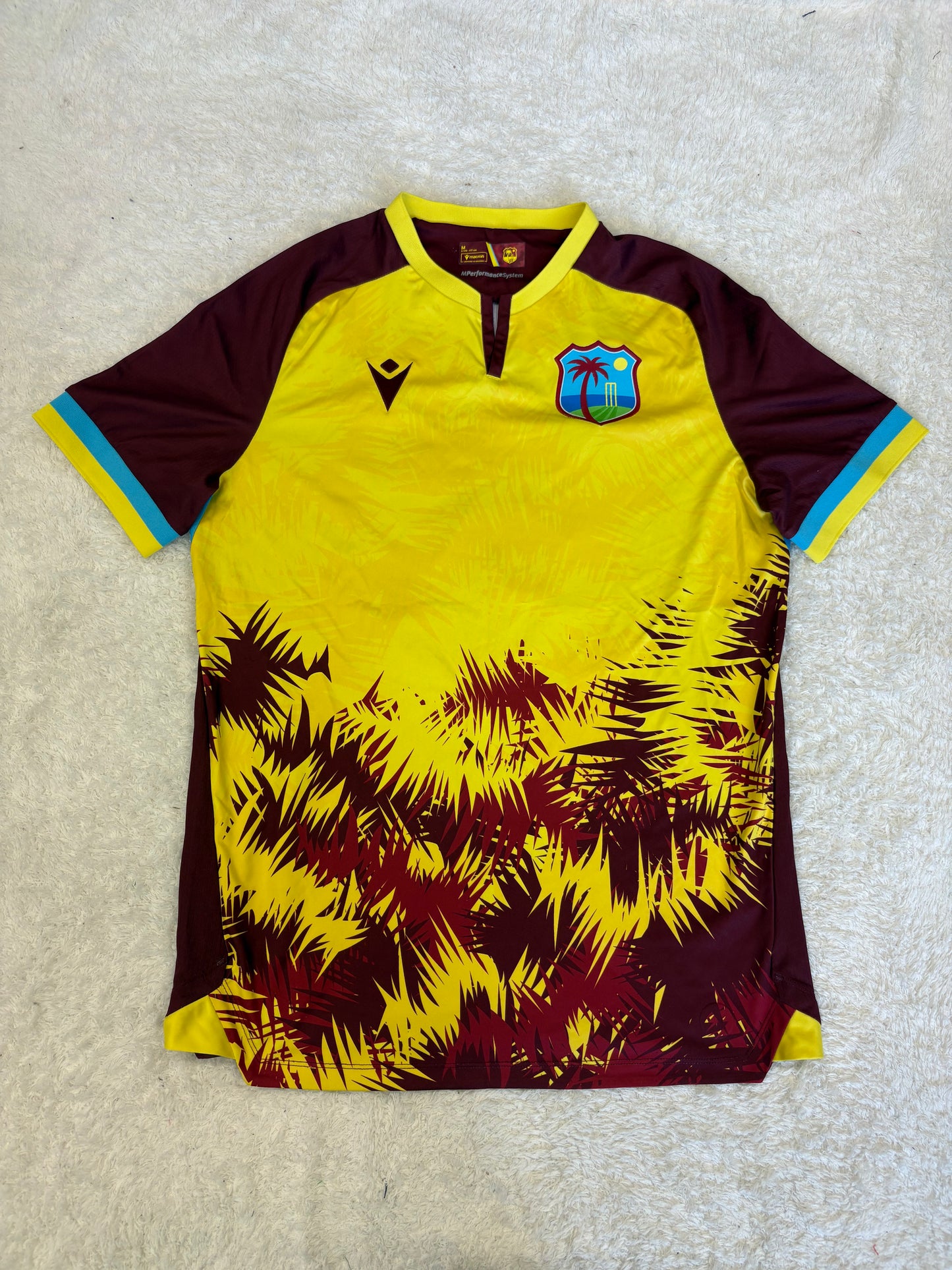 Shamar Springer West Indies 2024 T20 Match Worn And Signed SS Playing Shirt