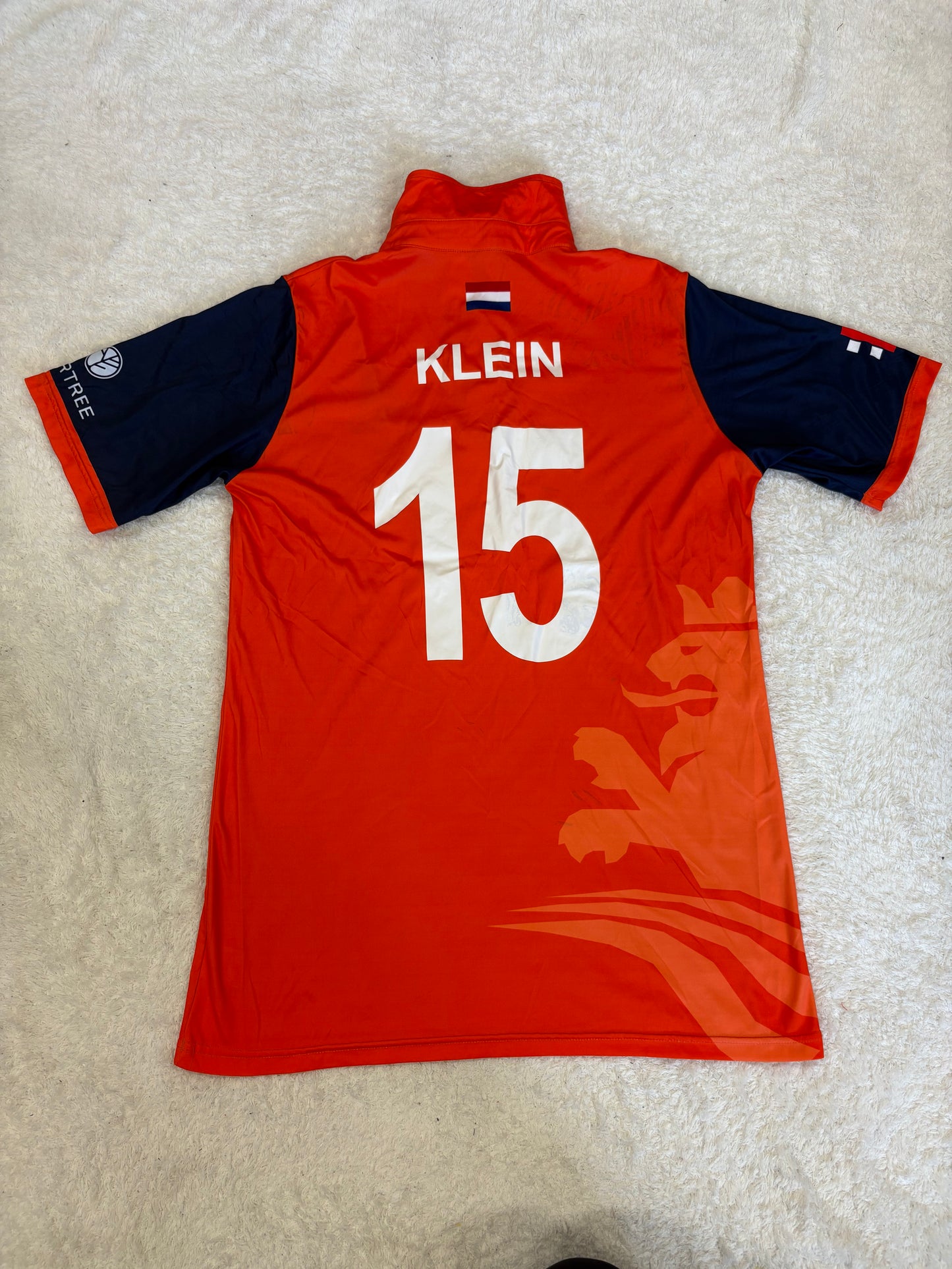Ryan Klein Netherlands 2023 ODI World Cup Qualifier Match Worn SS Playing Shirt
