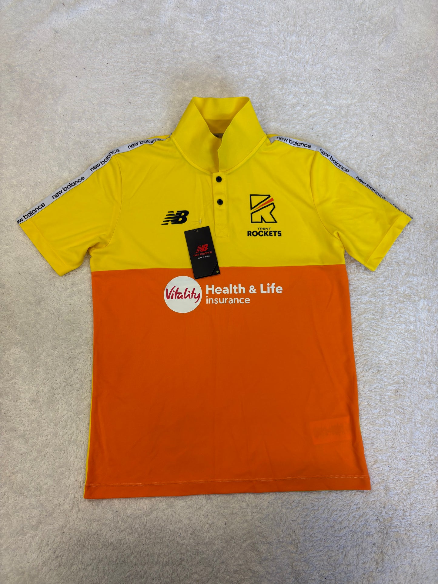 Trent Rockets Player Issue SS Training Polo