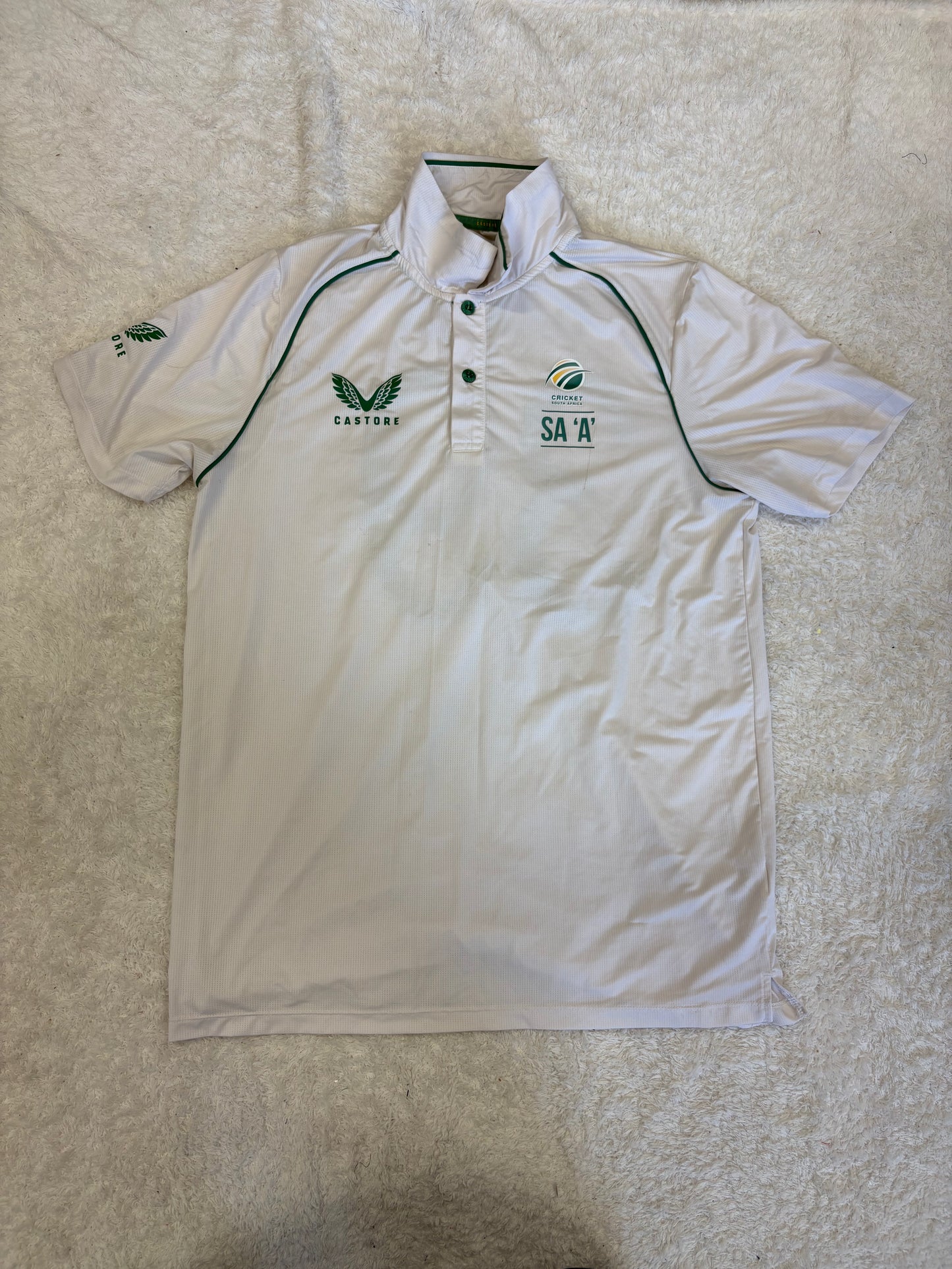 Zubayr Hamza South Africa A Test Match Worn SS Playing Shirt