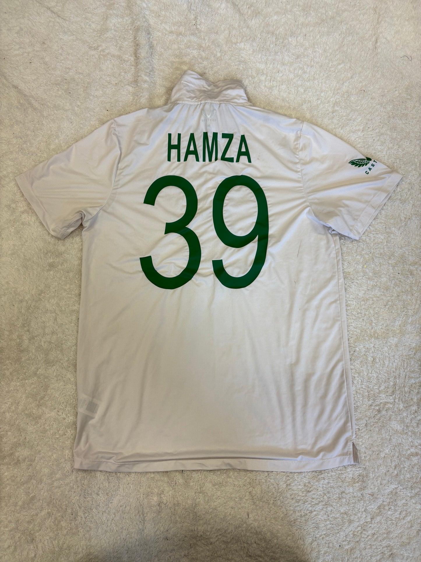 Zubayr Hamza South Africa A Test Match Worn SS Playing Shirt