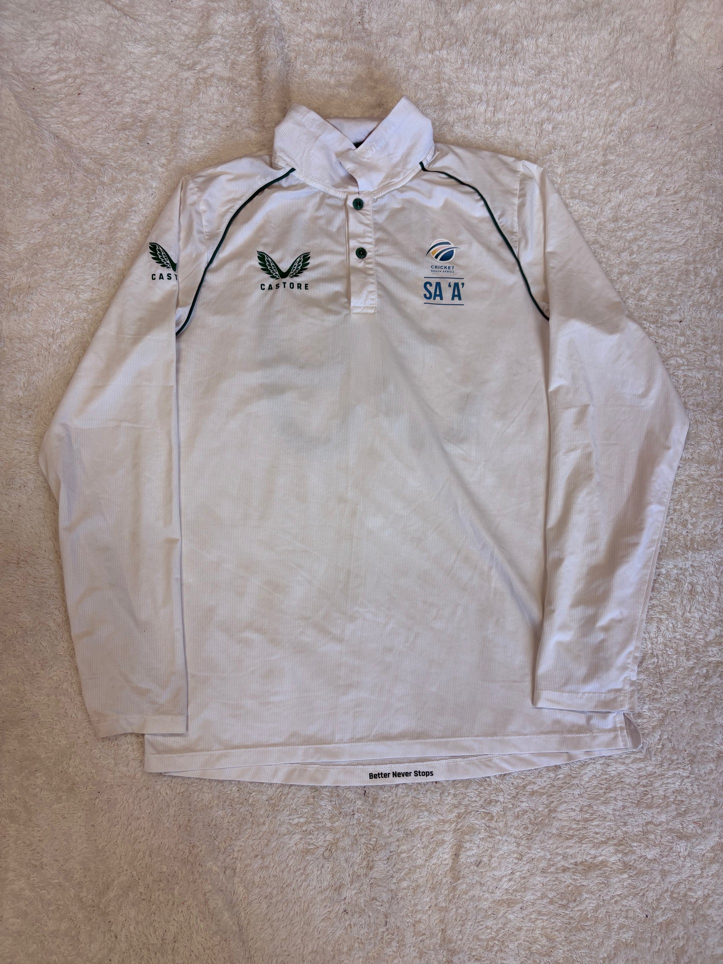 Zubayr Hamza South Africa A Test Match Worn LS Playing Shirt